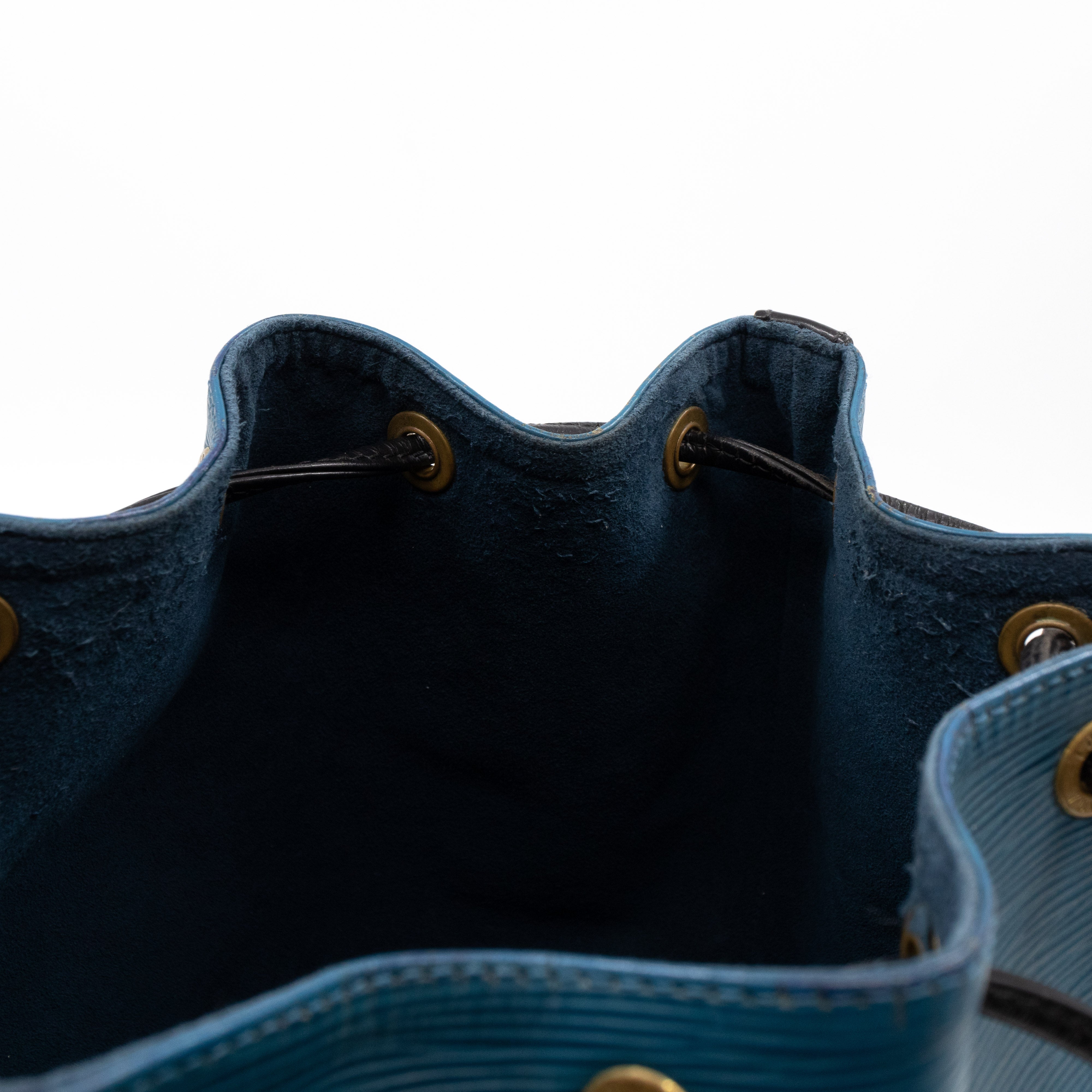 Petit Noe Epi Leather Blue & Black