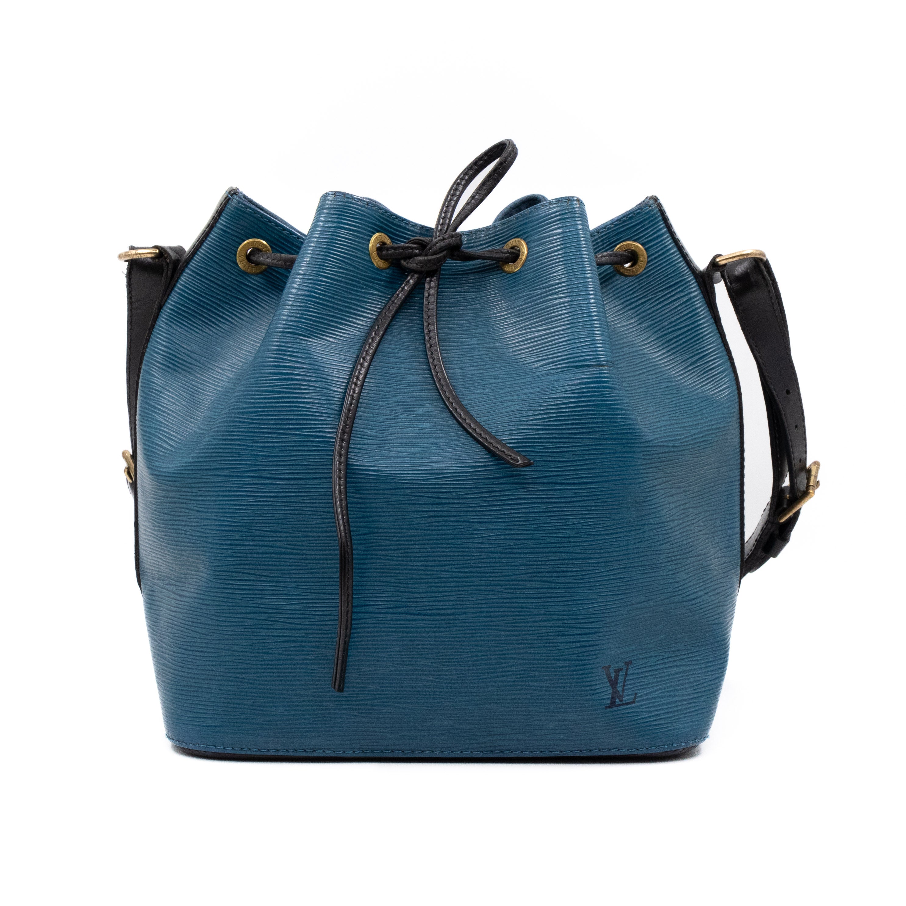 Petit Noe Epi Leather Blue & Black