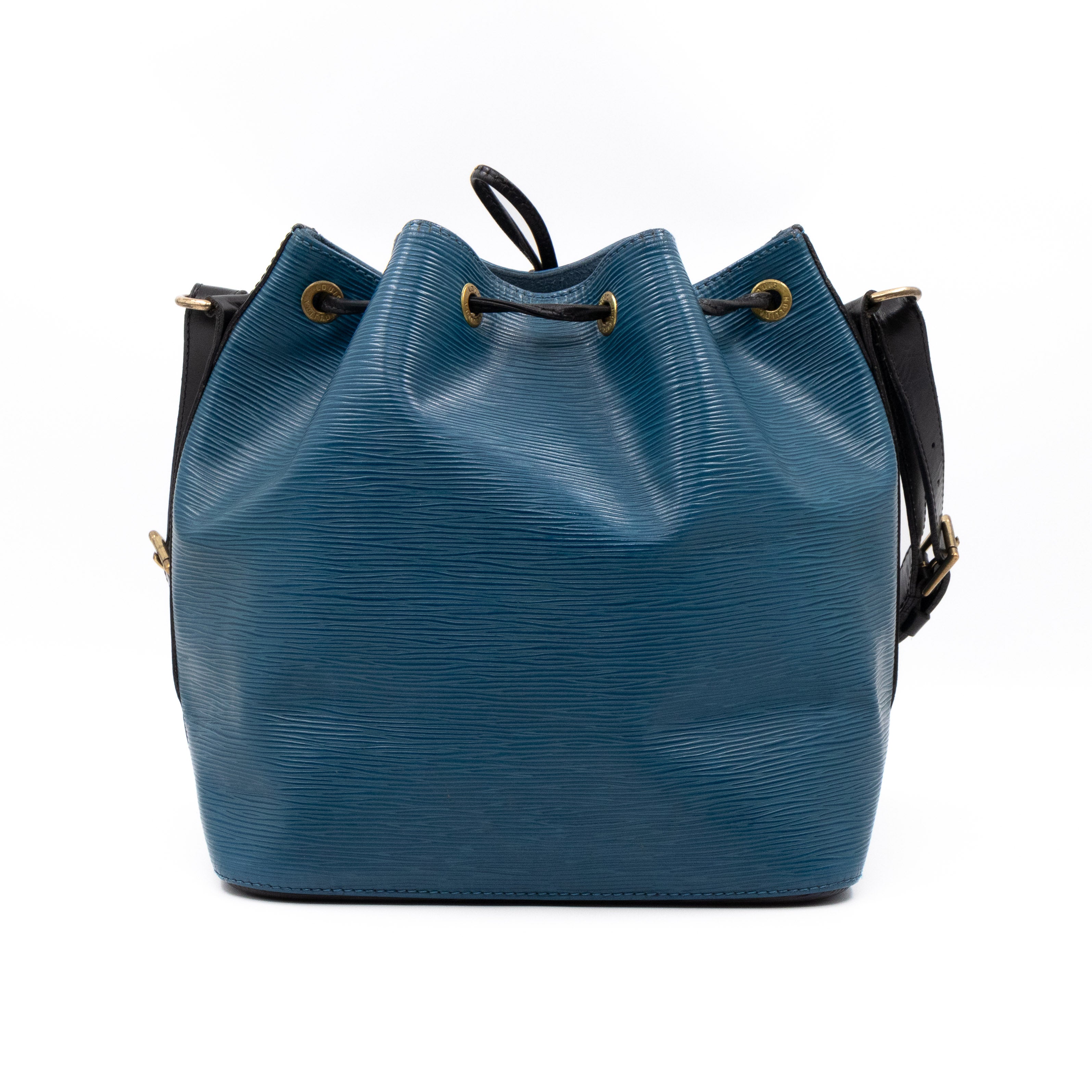 Petit Noe Epi Leather Blue & Black