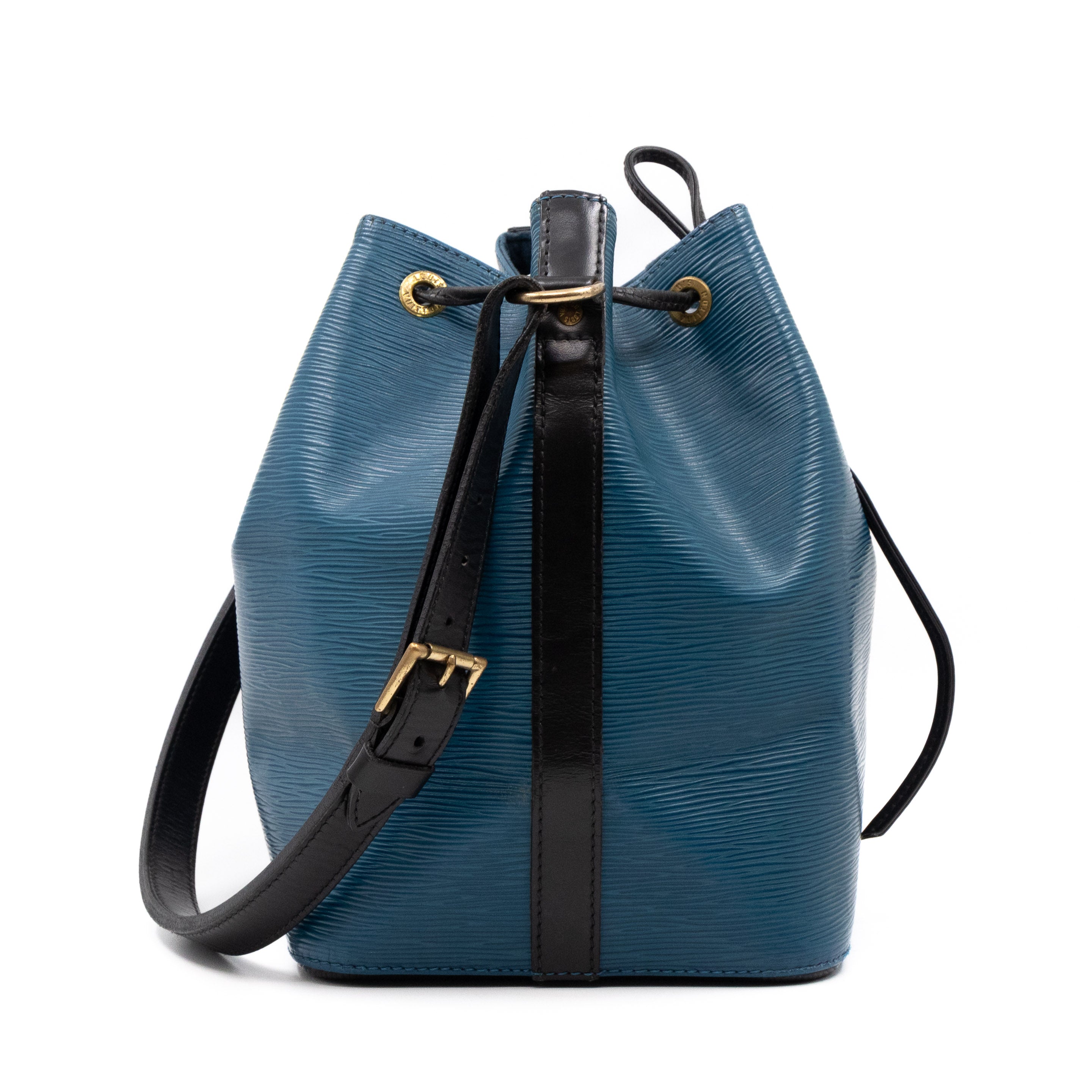 Petit Noe Epi Leather Blue & Black