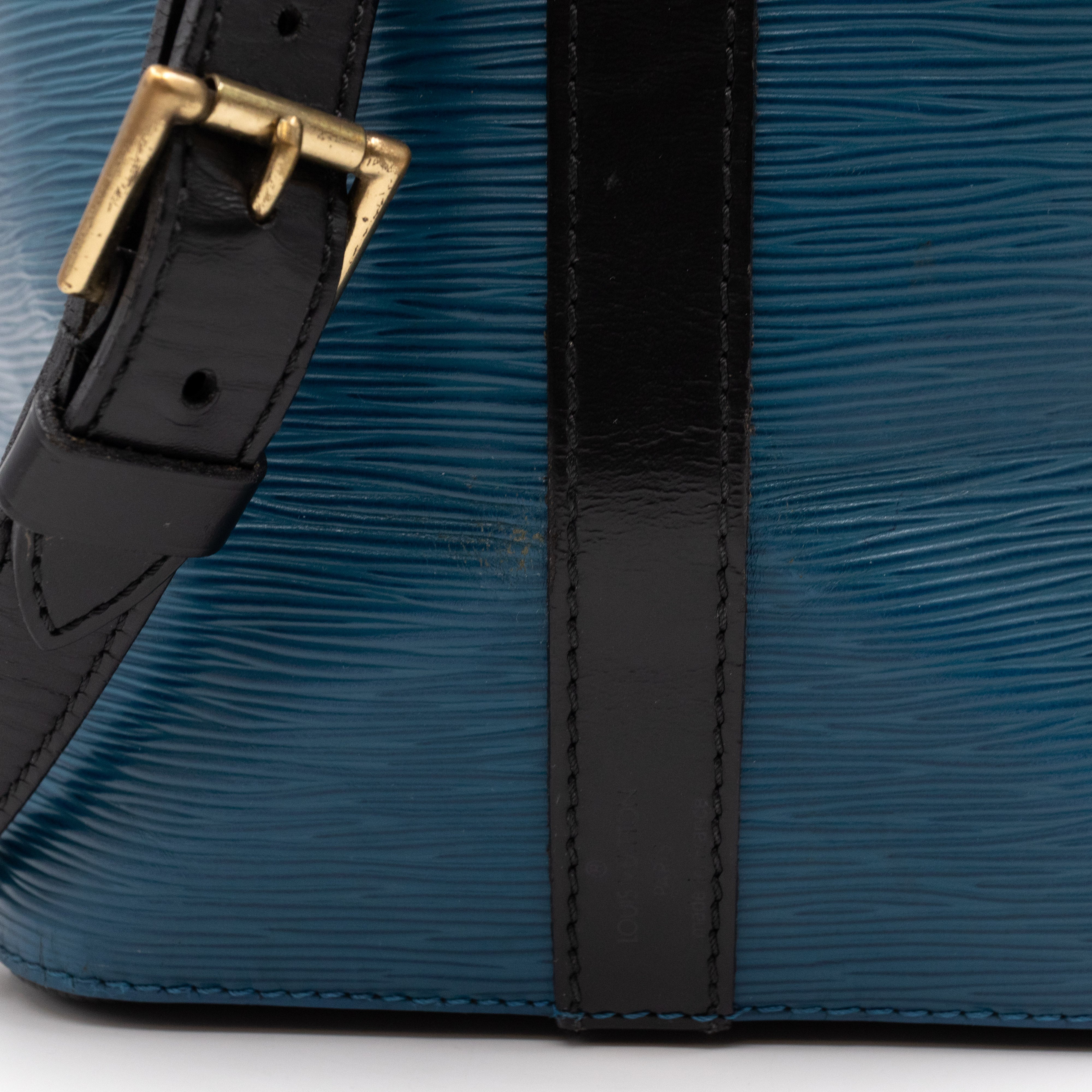 Petit Noe Epi Leather Blue & Black
