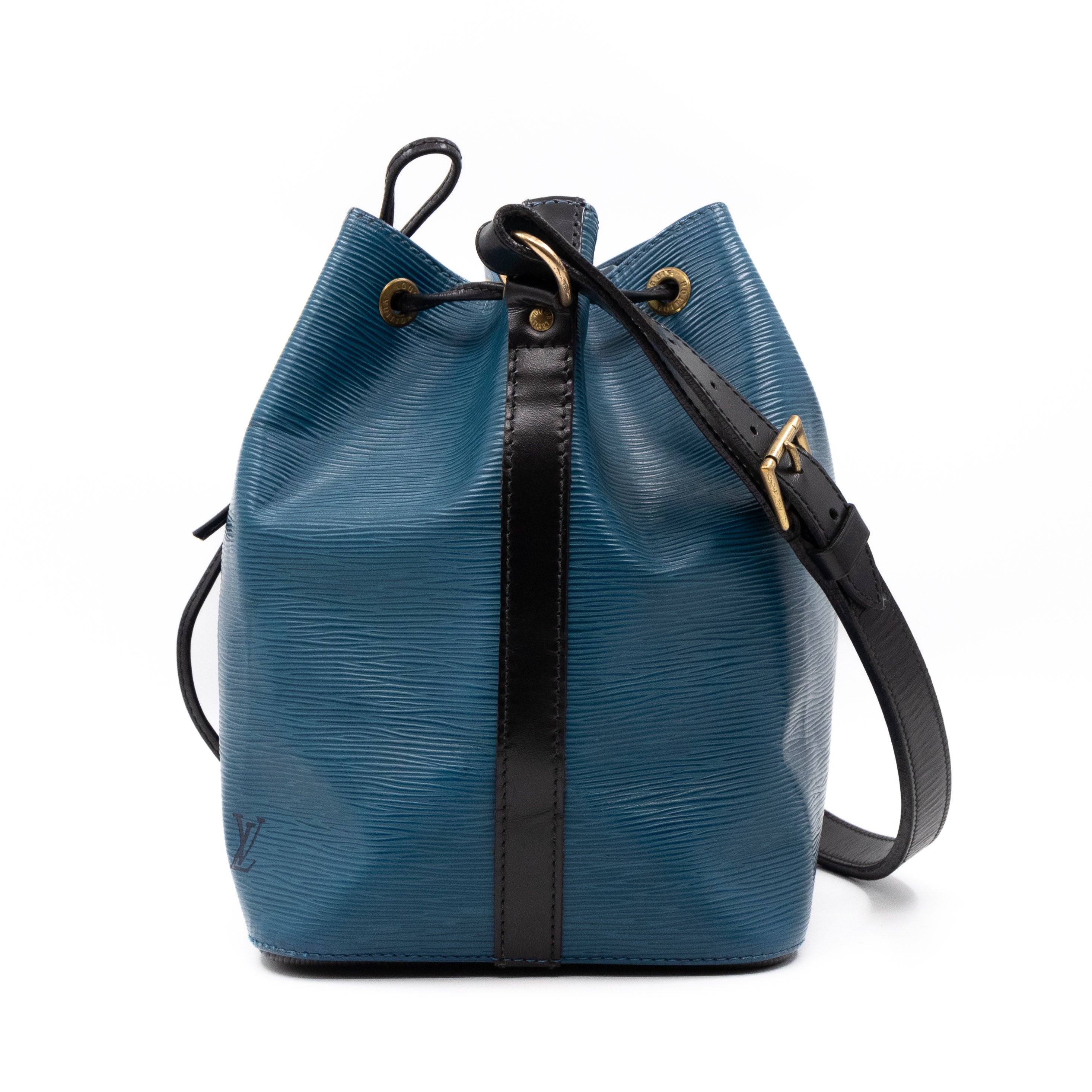 Petit Noe Epi Leather Blue & Black