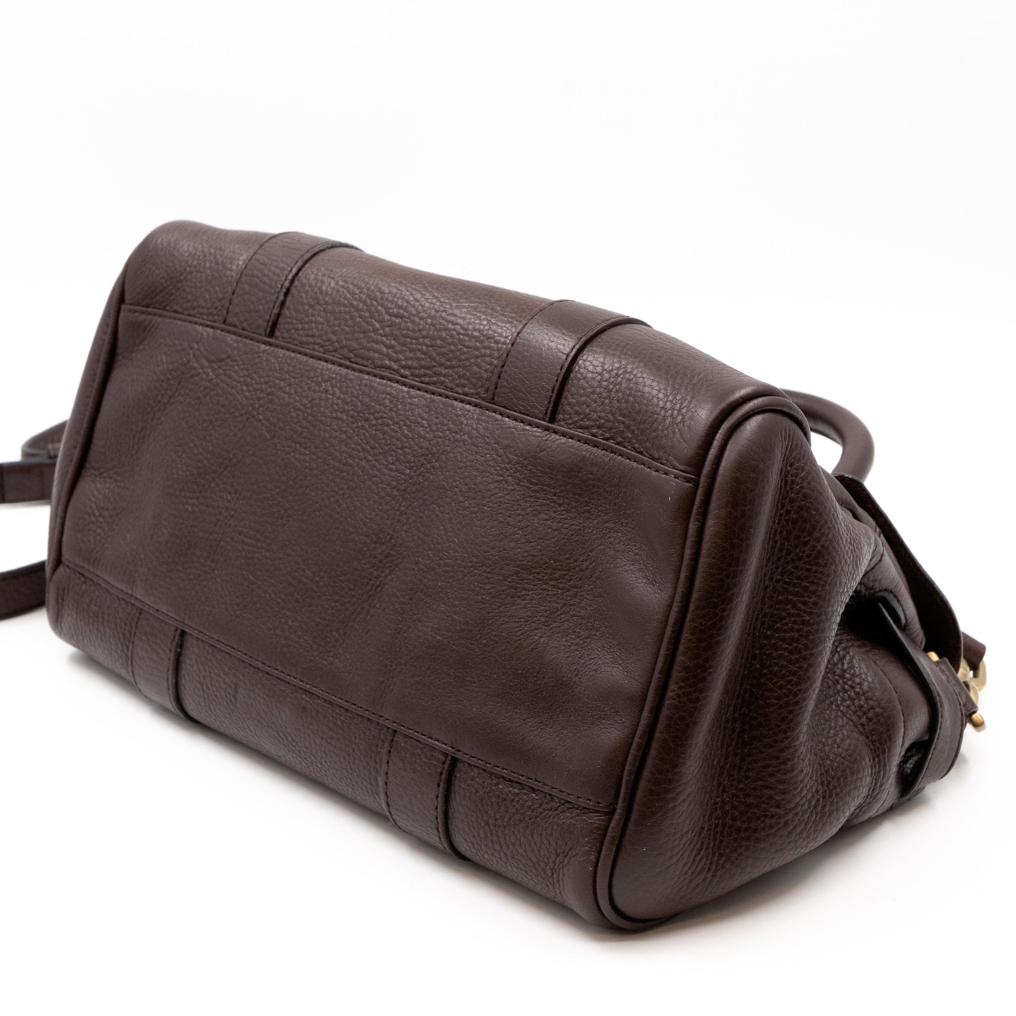 Small Bayswater Satchel Brown Leather