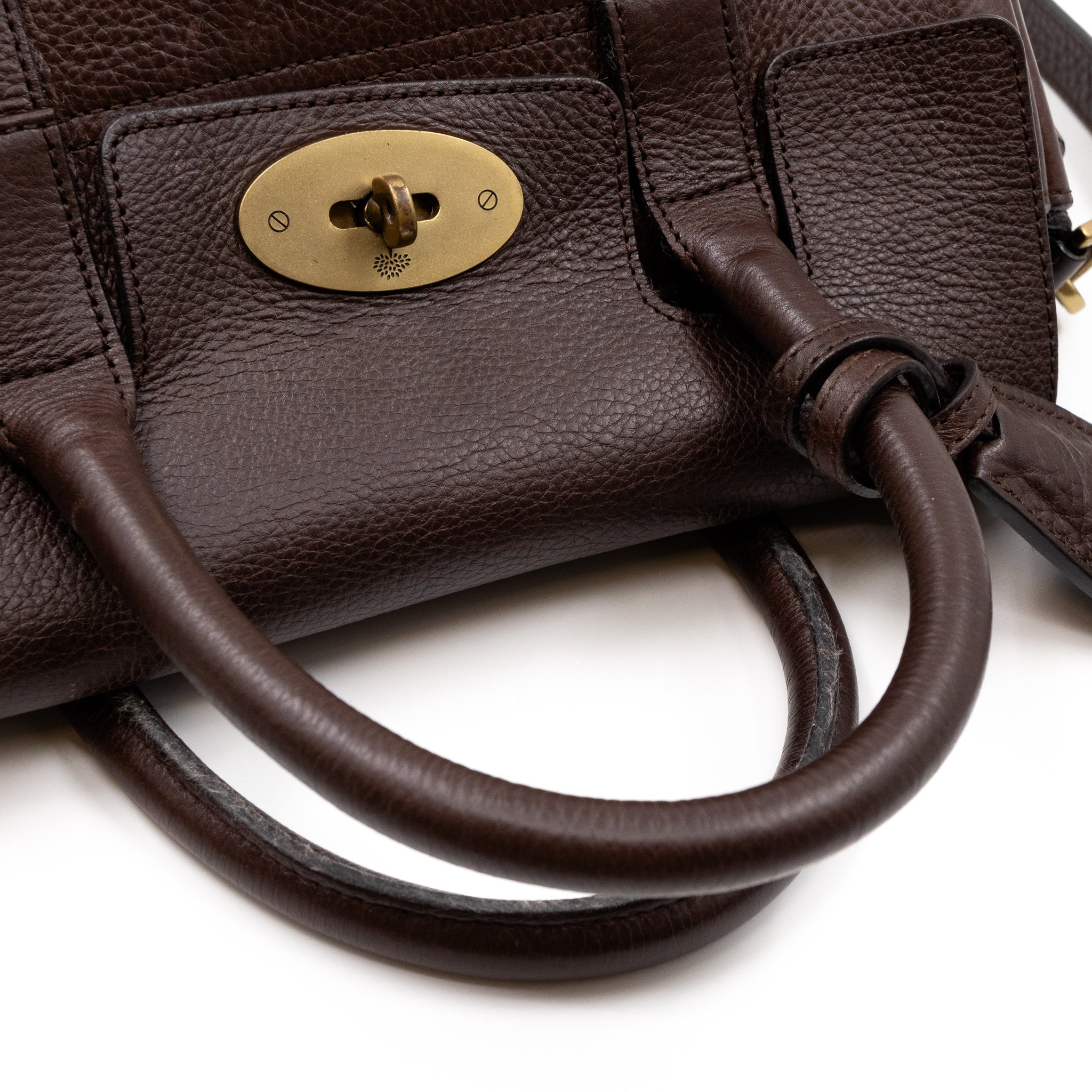 Small Bayswater Satchel Brown Leather