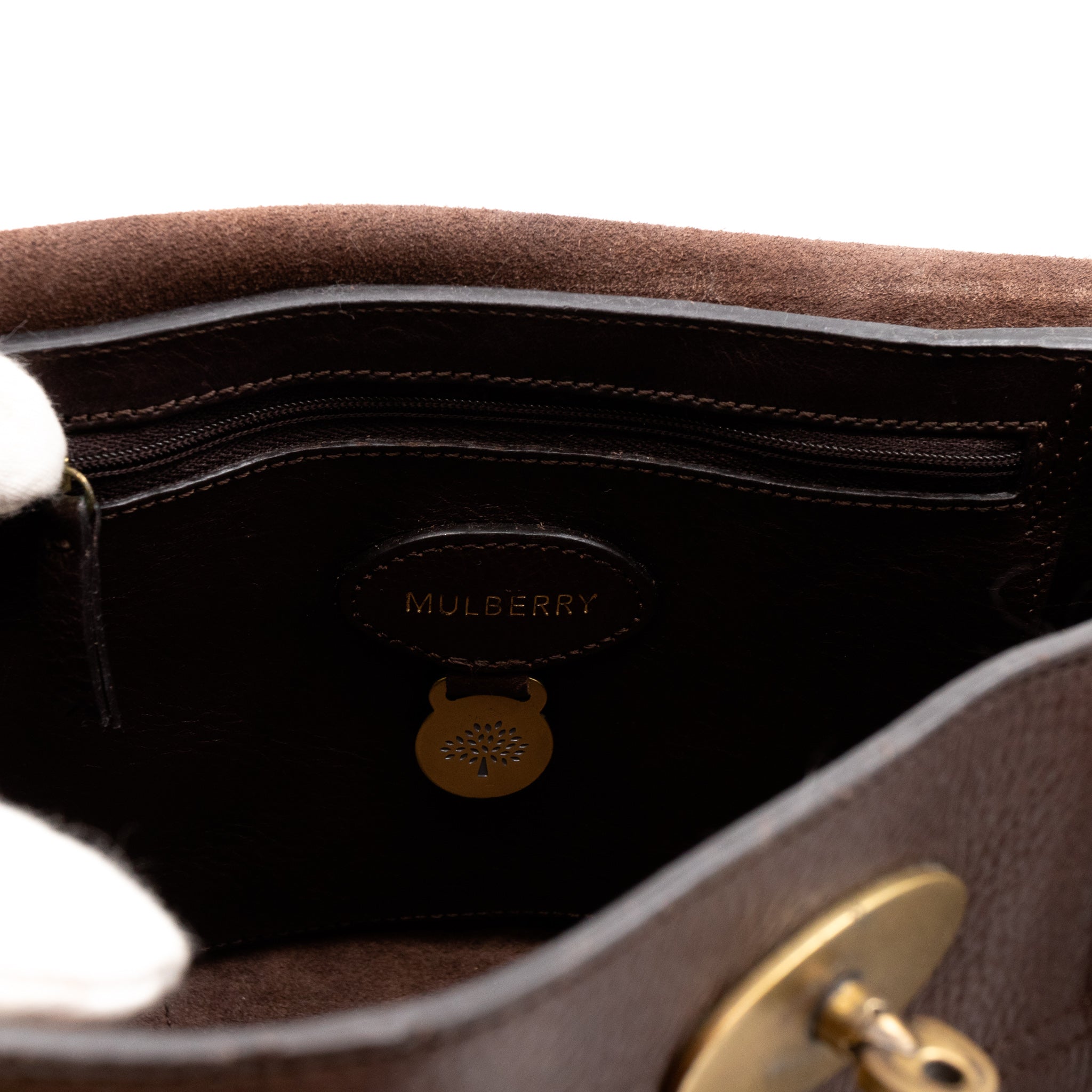 Small Bayswater Satchel Brown Leather