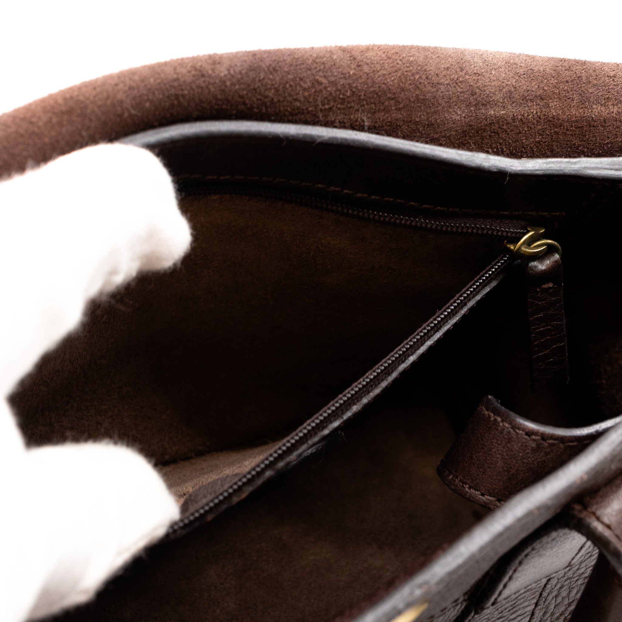 Small Bayswater Satchel Brown Leather