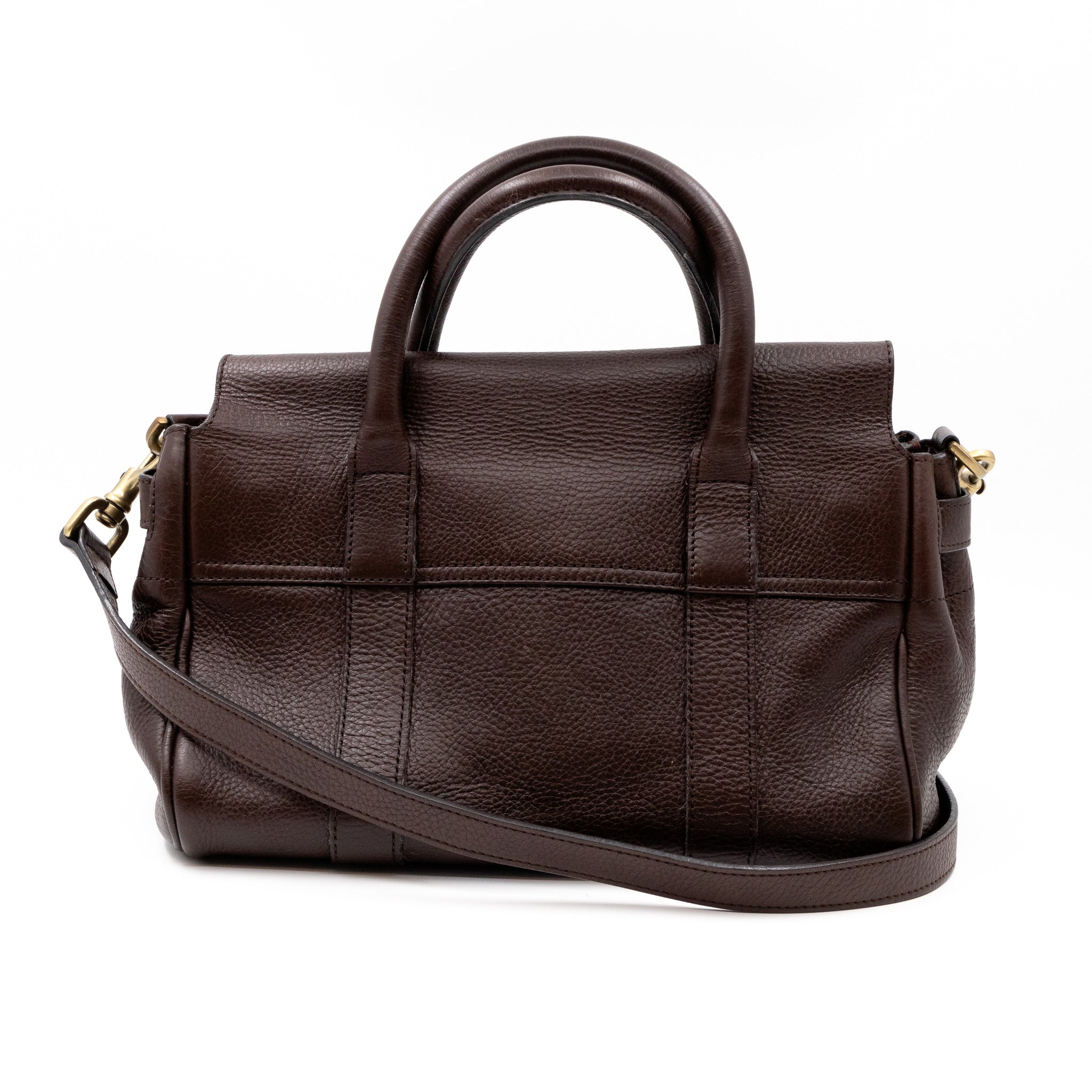 Small Bayswater Satchel Brown Leather