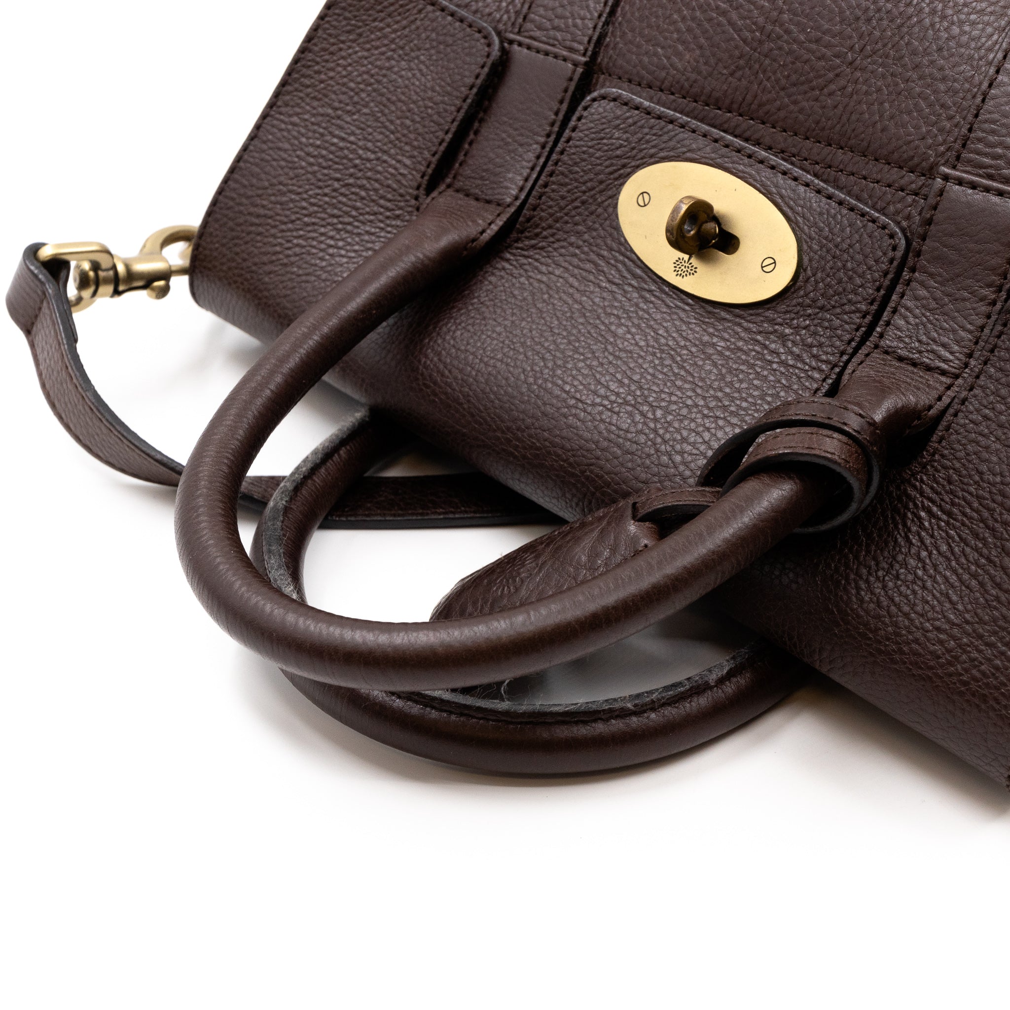 Small Bayswater Satchel Brown Leather