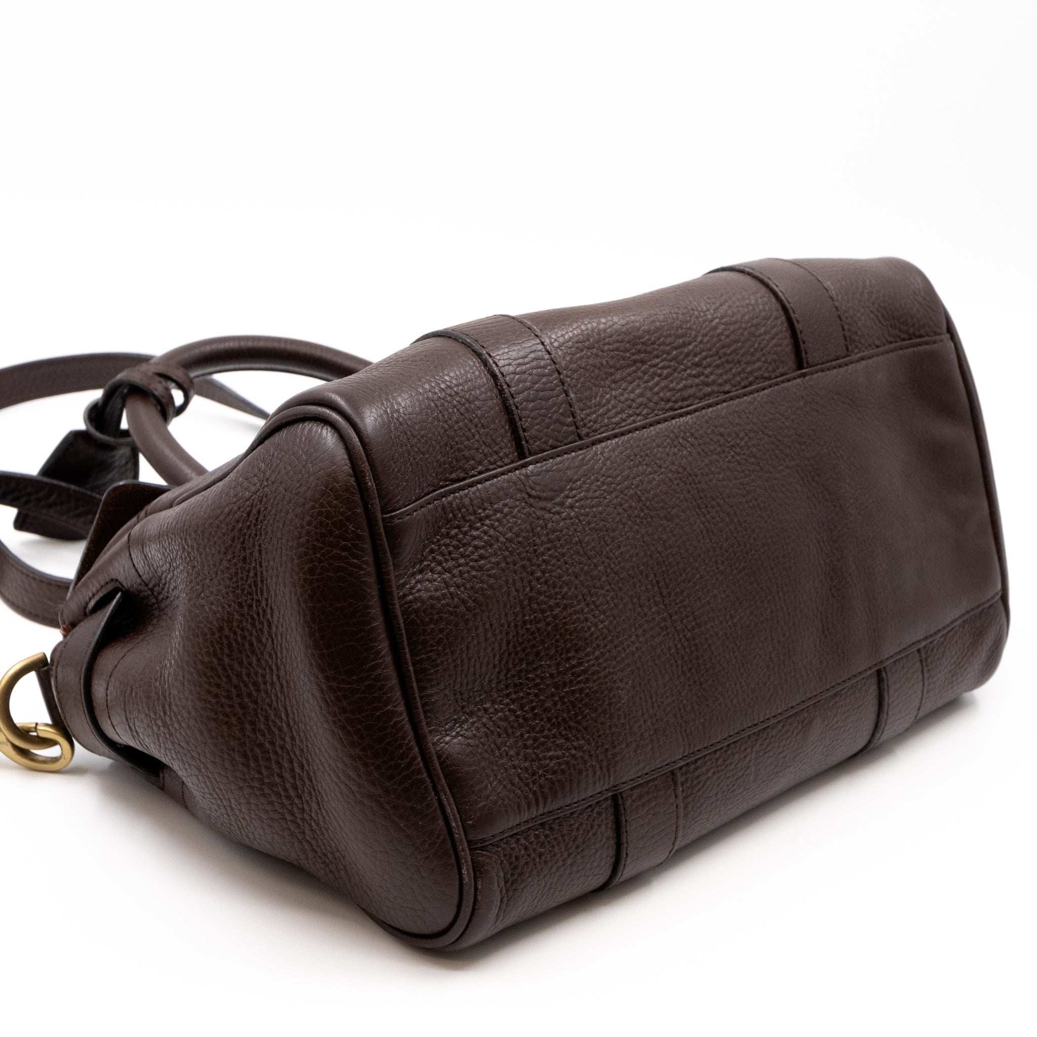 Small Bayswater Satchel Brown Leather