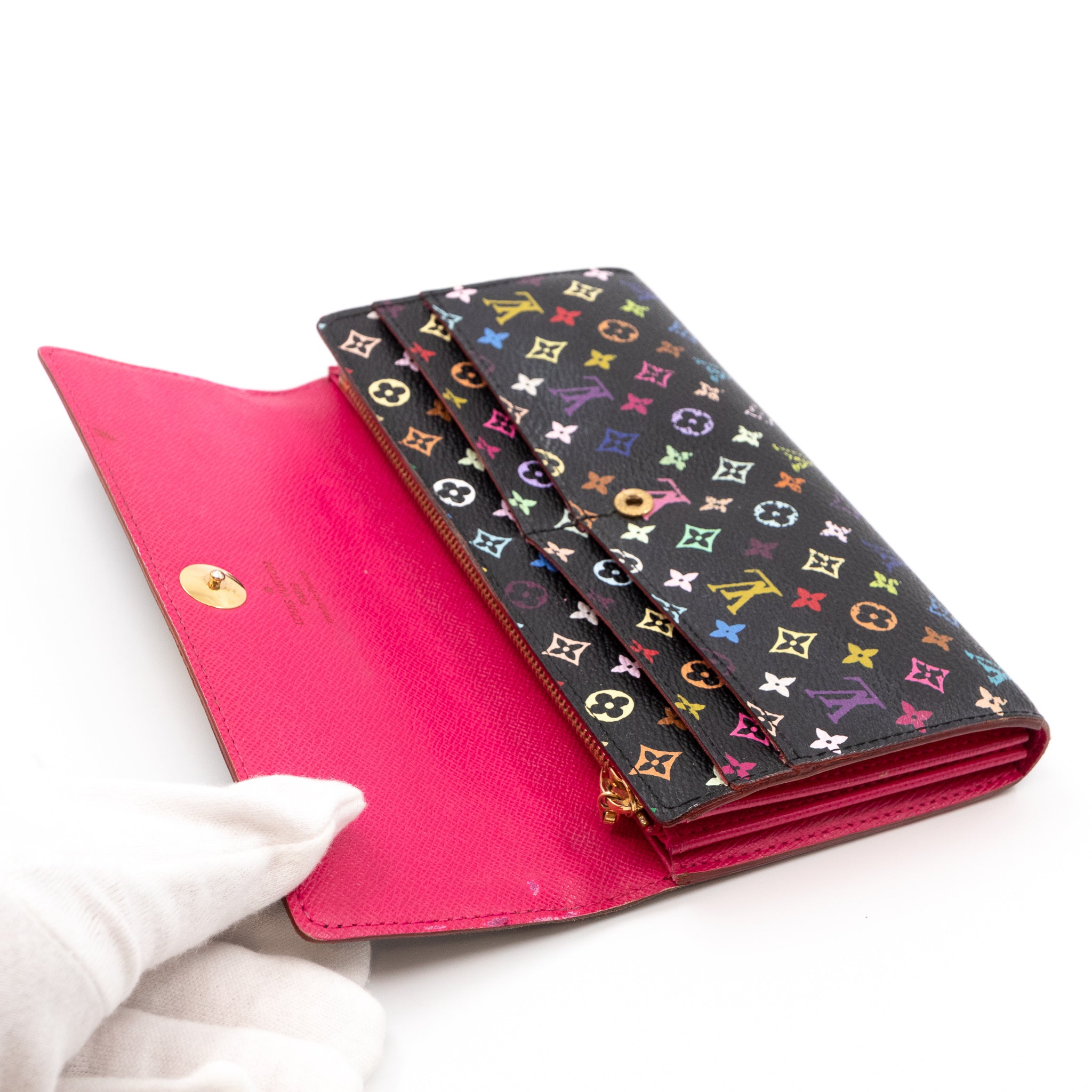 Sarah Wallet Multicolore Black