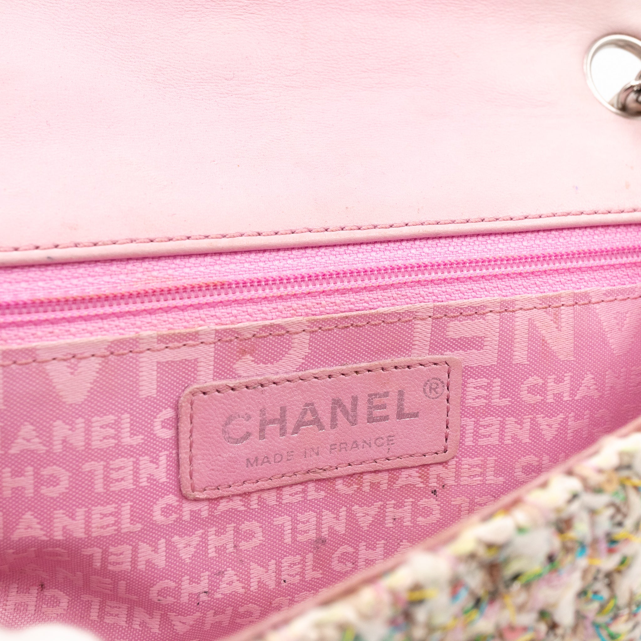 Small Diagonal Flap CC Shoulder Bag Tweed