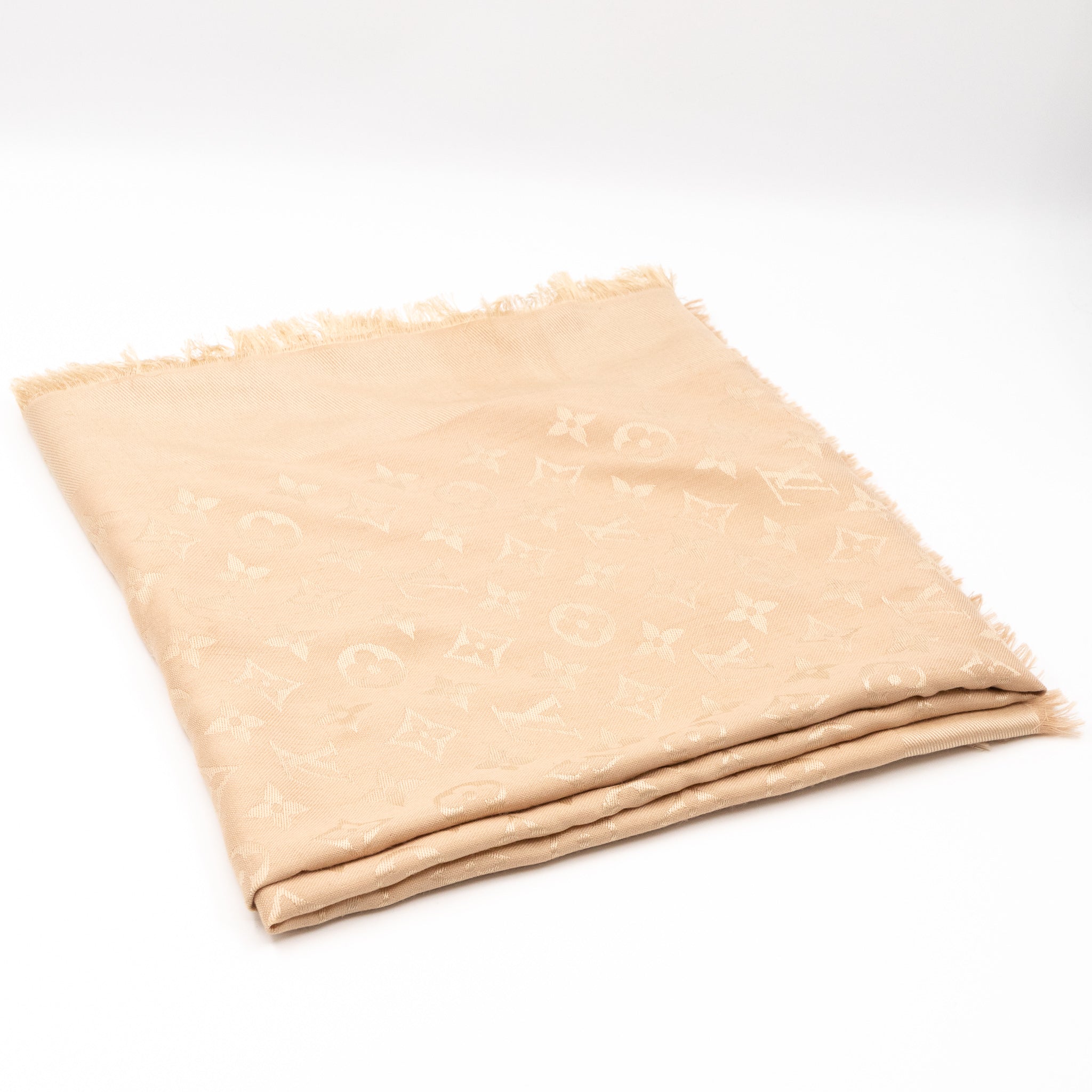 Monogram Shawl Beige