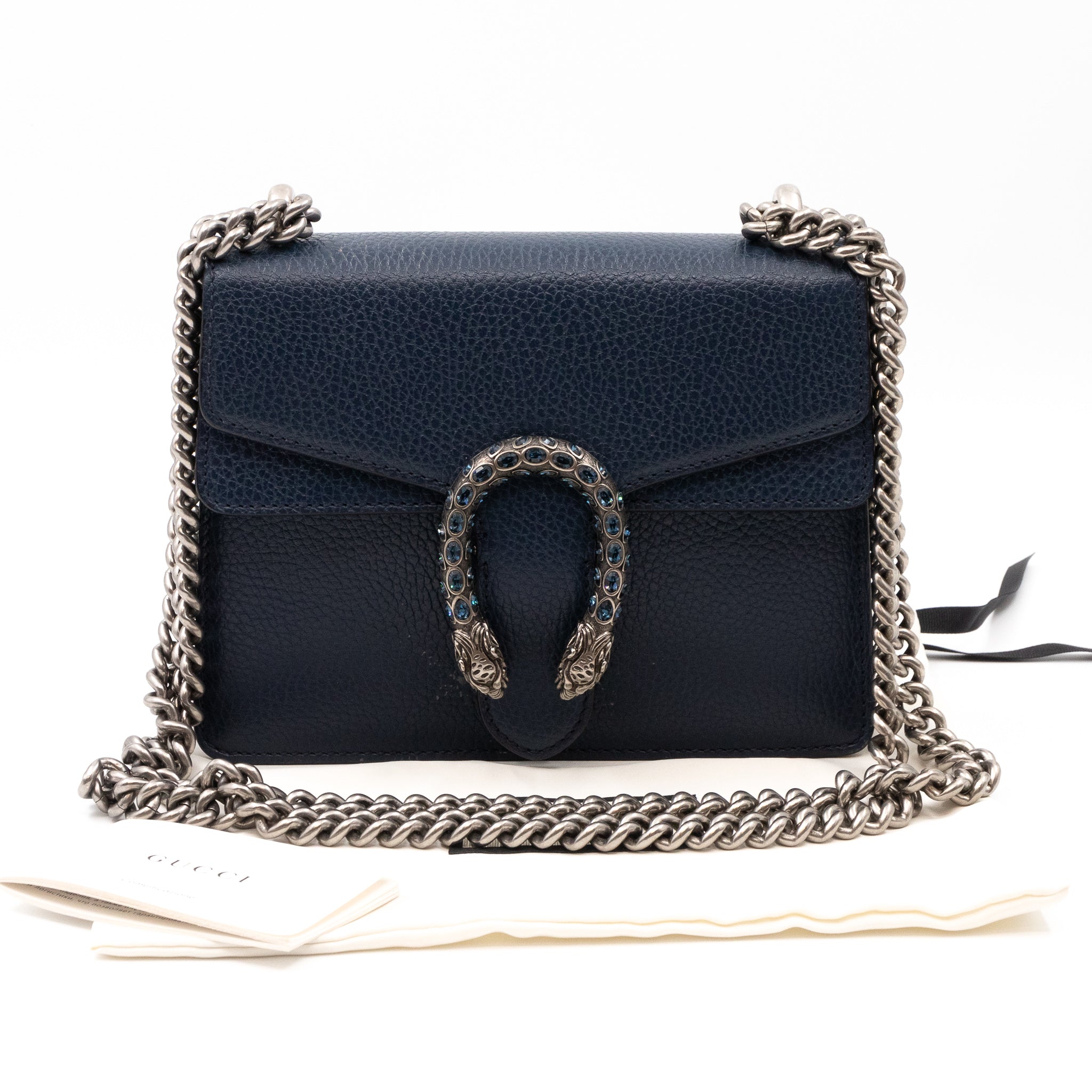 Dionysus Mini Navy Leather