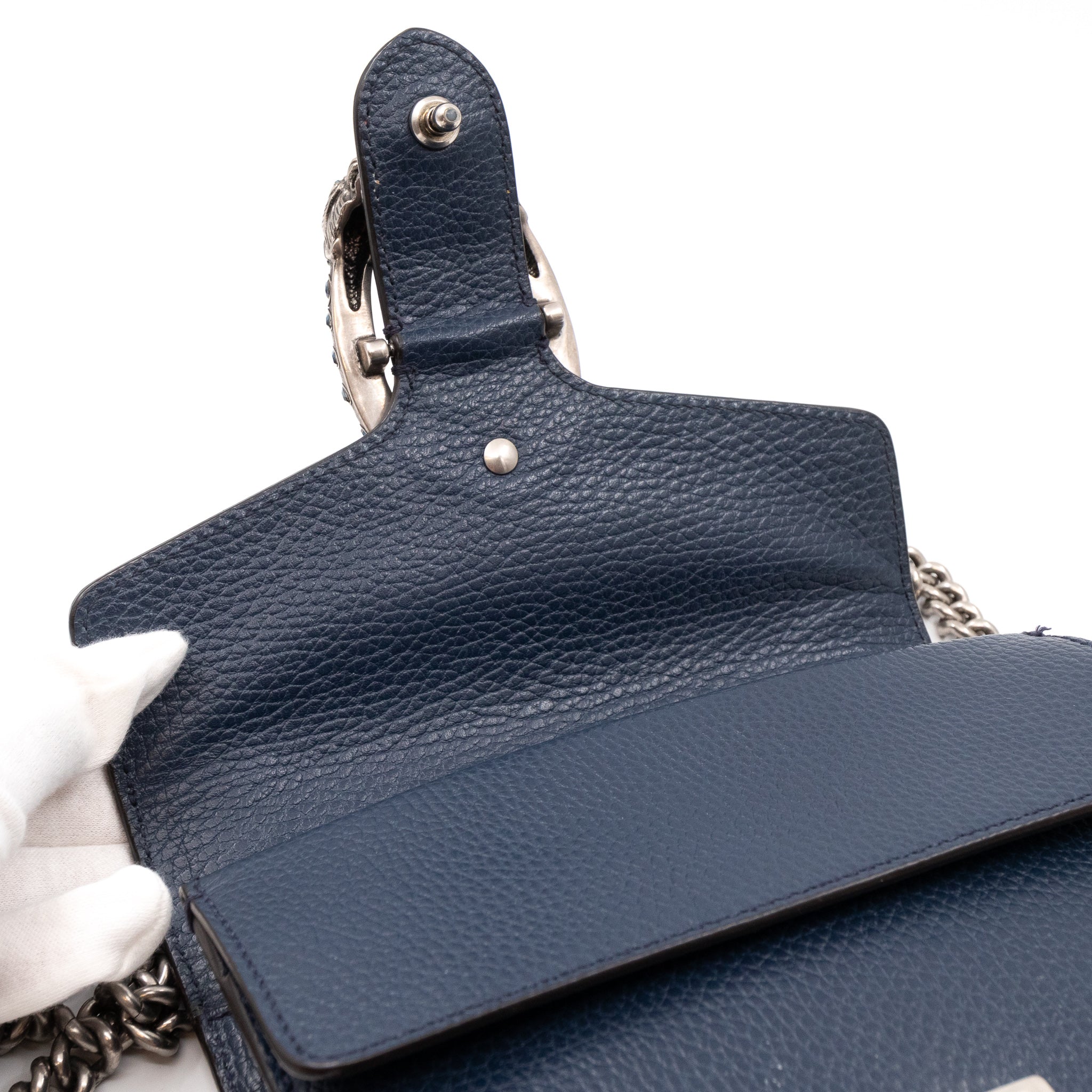 Dionysus Mini Navy Leather