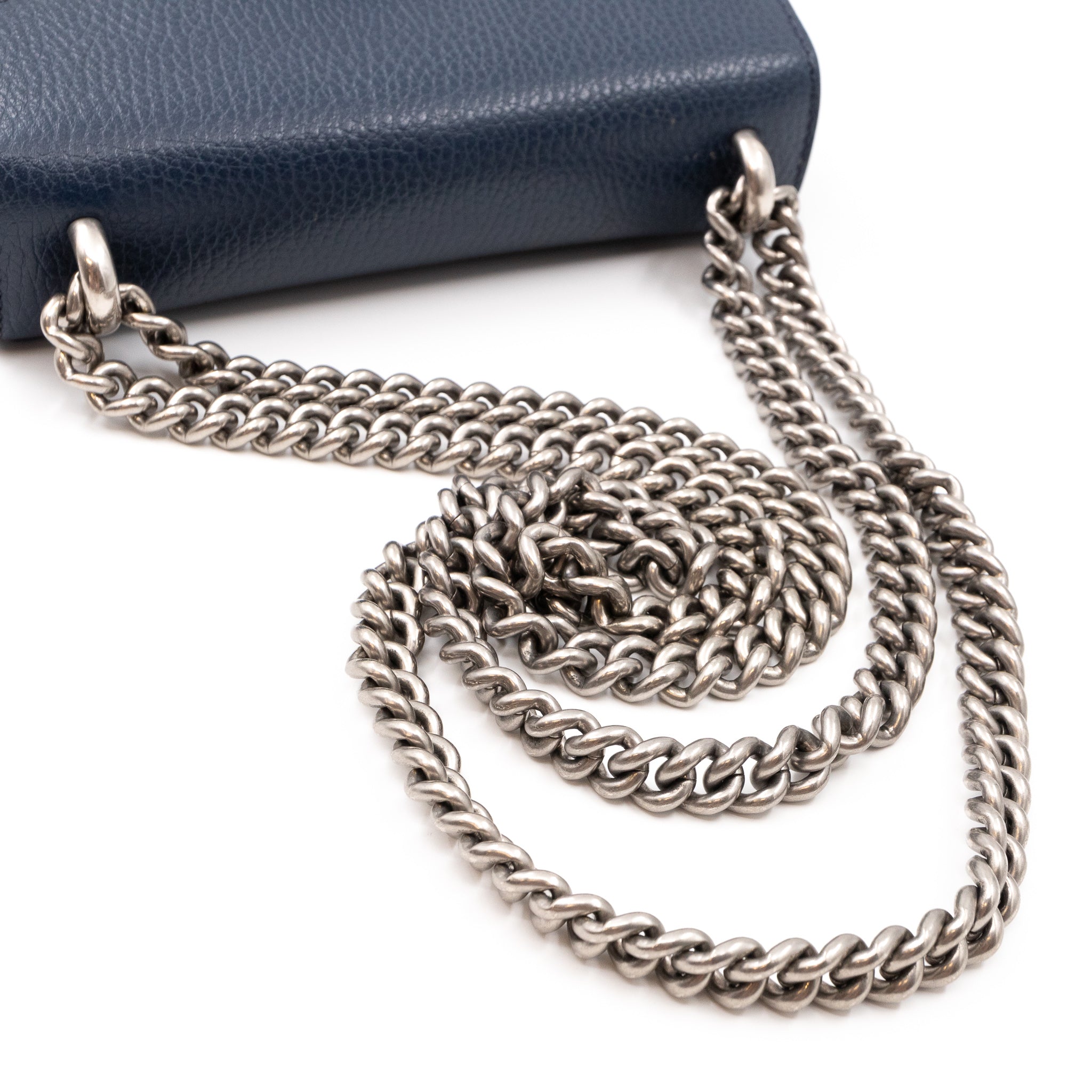 Dionysus Mini Navy Leather