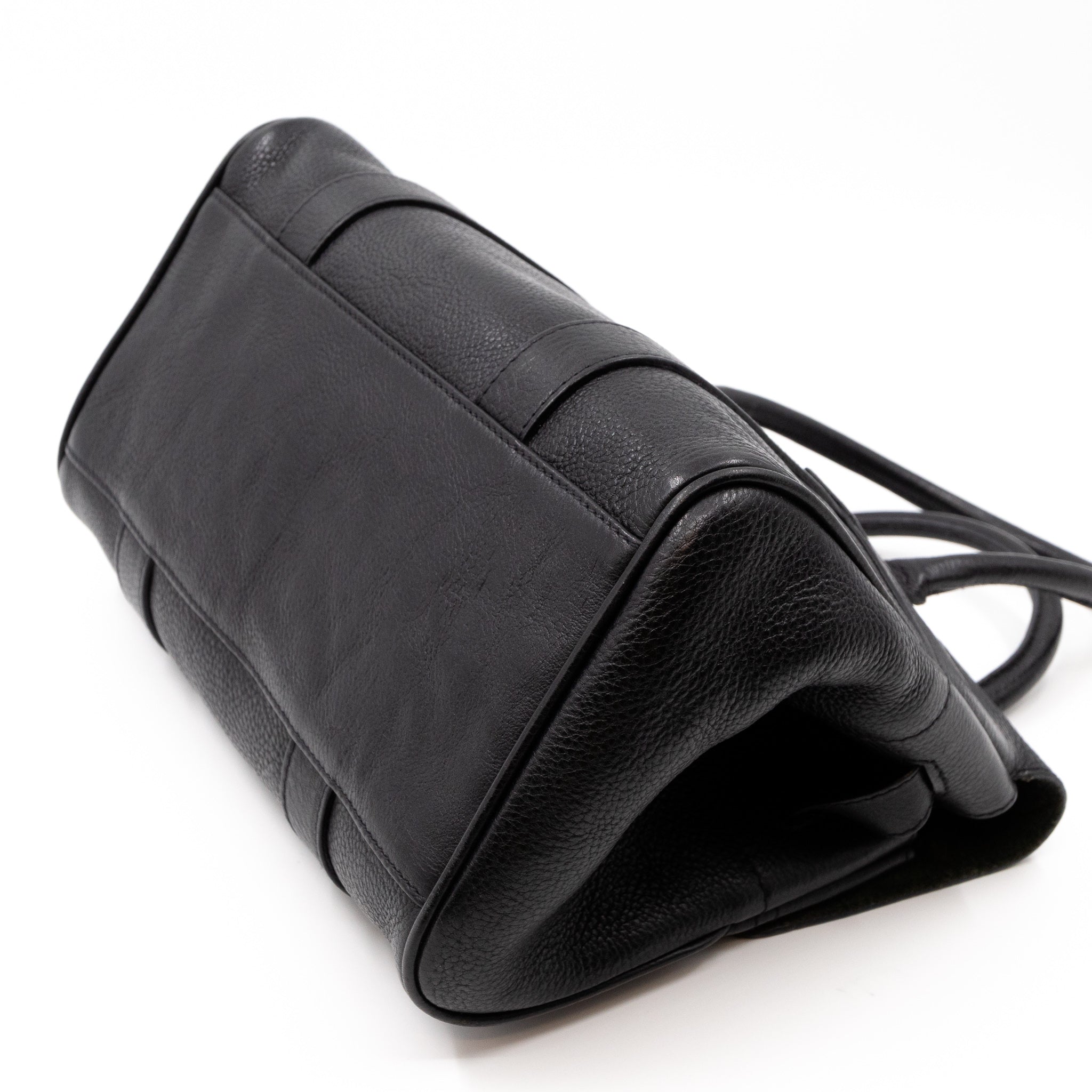 Small Bayswater Black Leather
