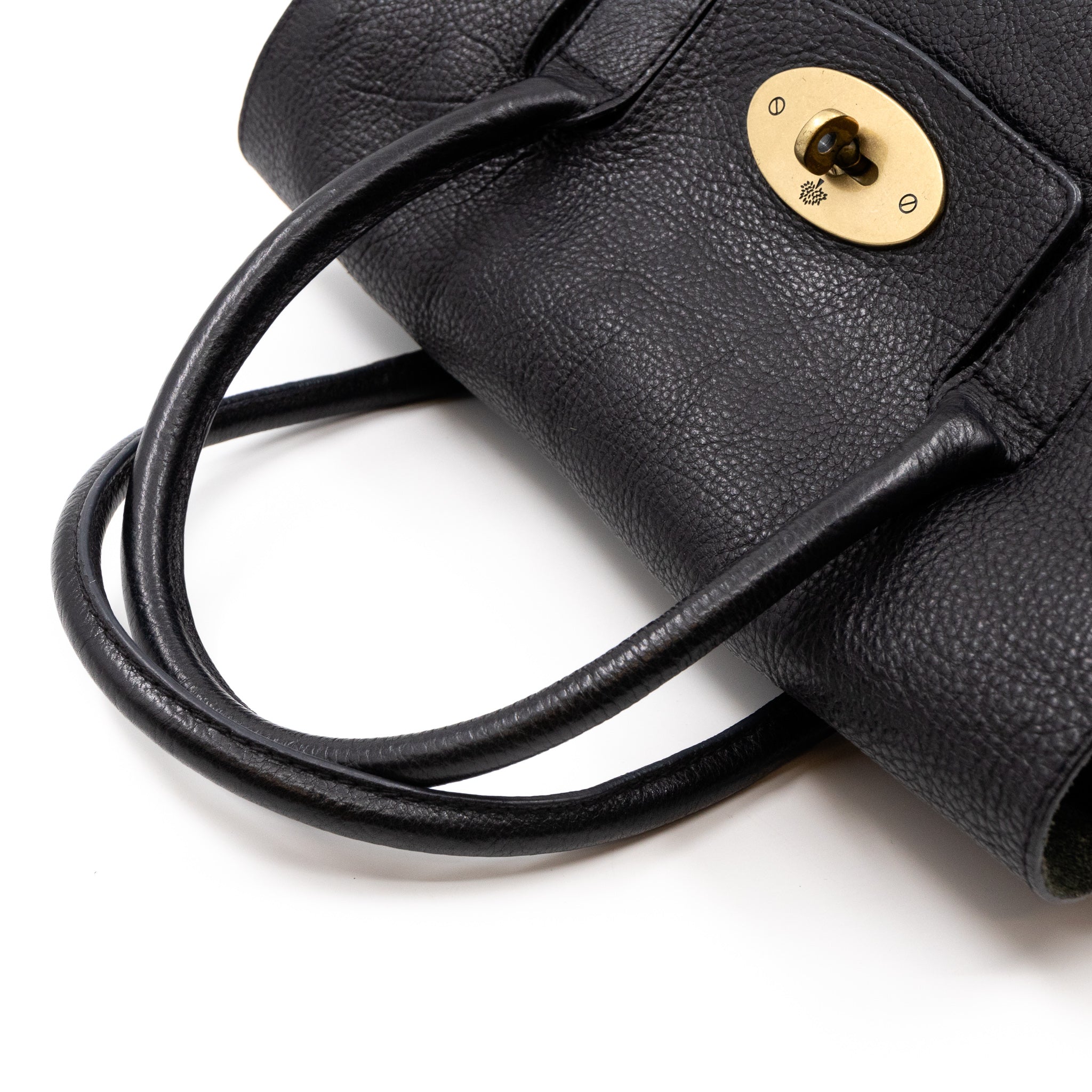 Small Bayswater Black Leather