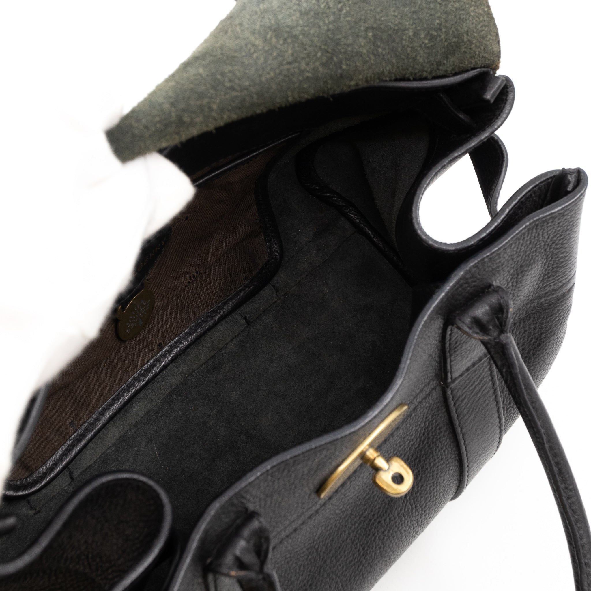 Small Bayswater Black Leather