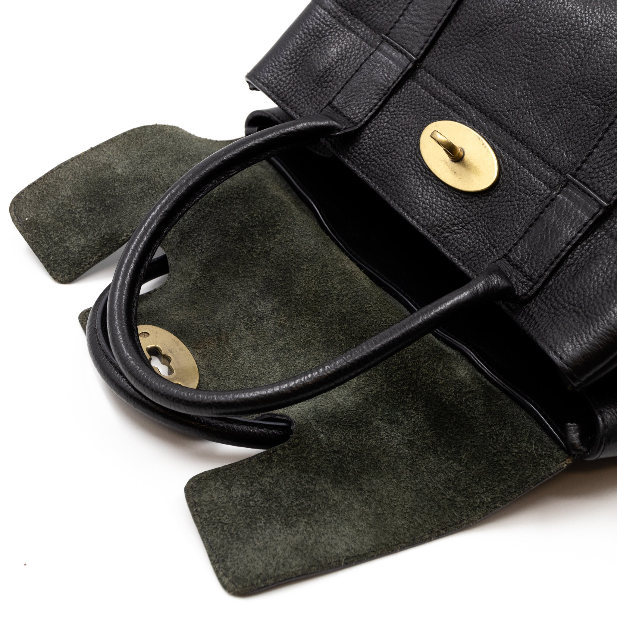 Small Bayswater Black Leather