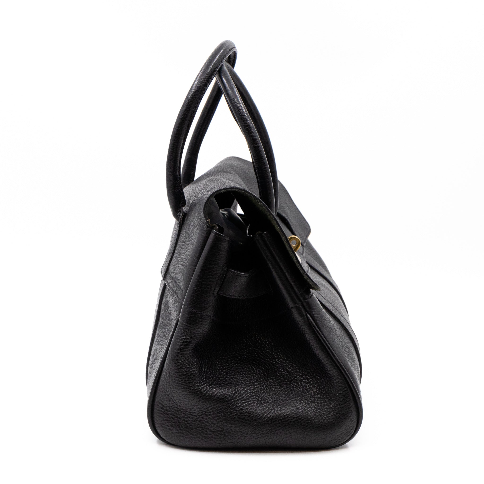 Small Bayswater Black Leather