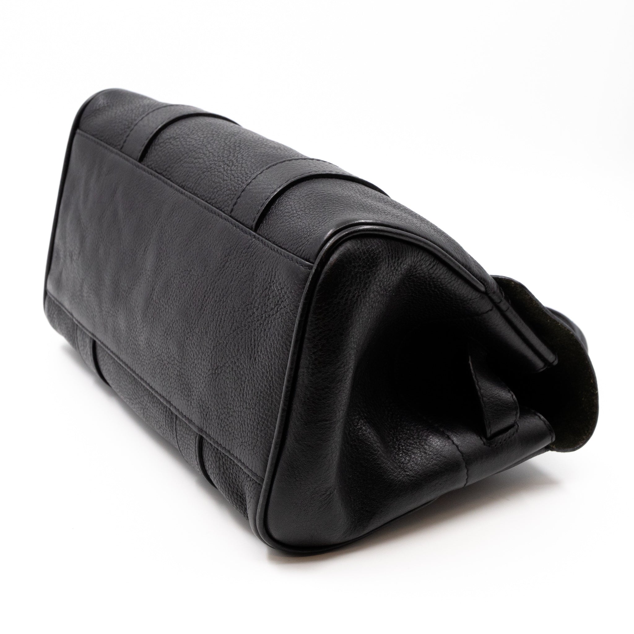 Small Bayswater Black Leather