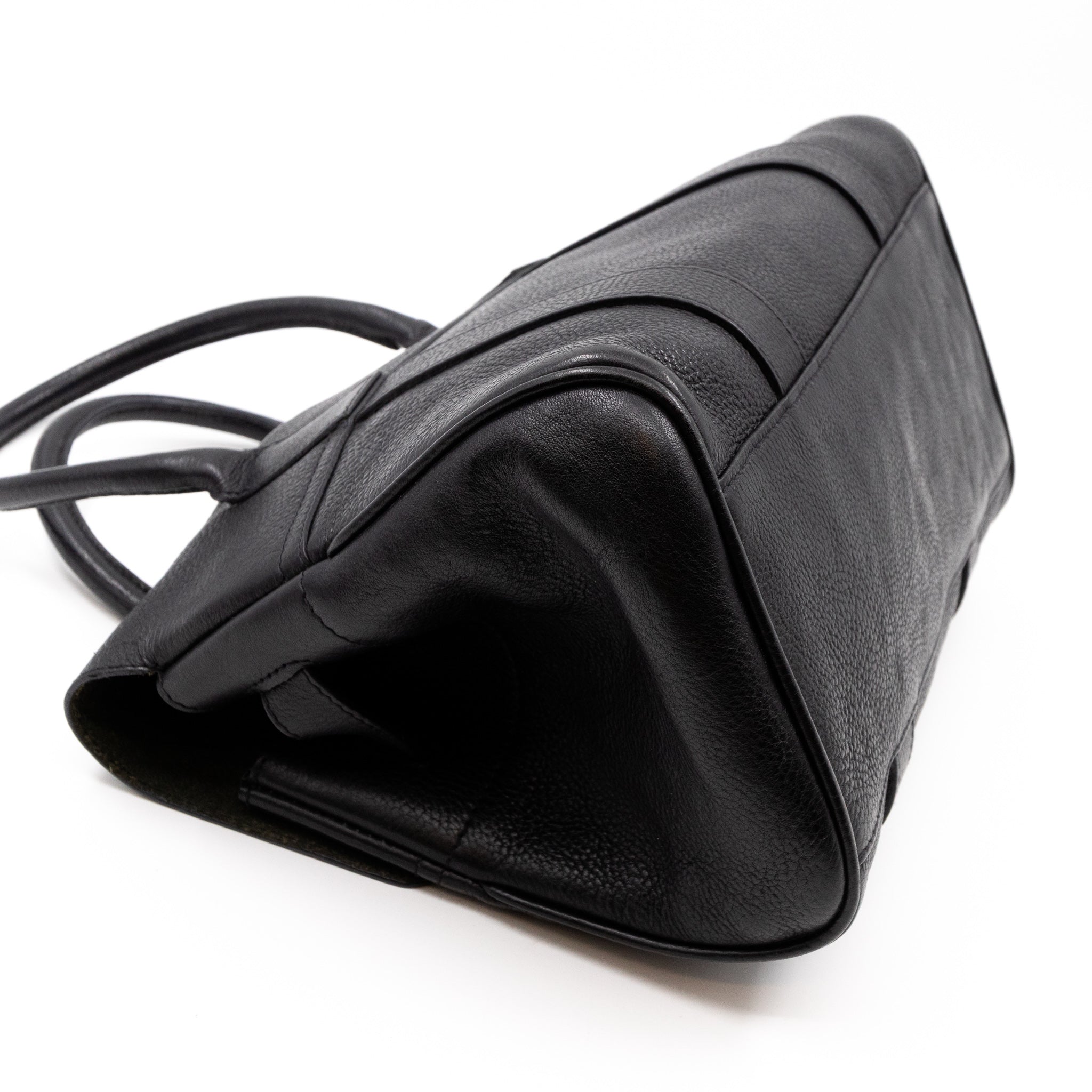 Small Bayswater Black Leather