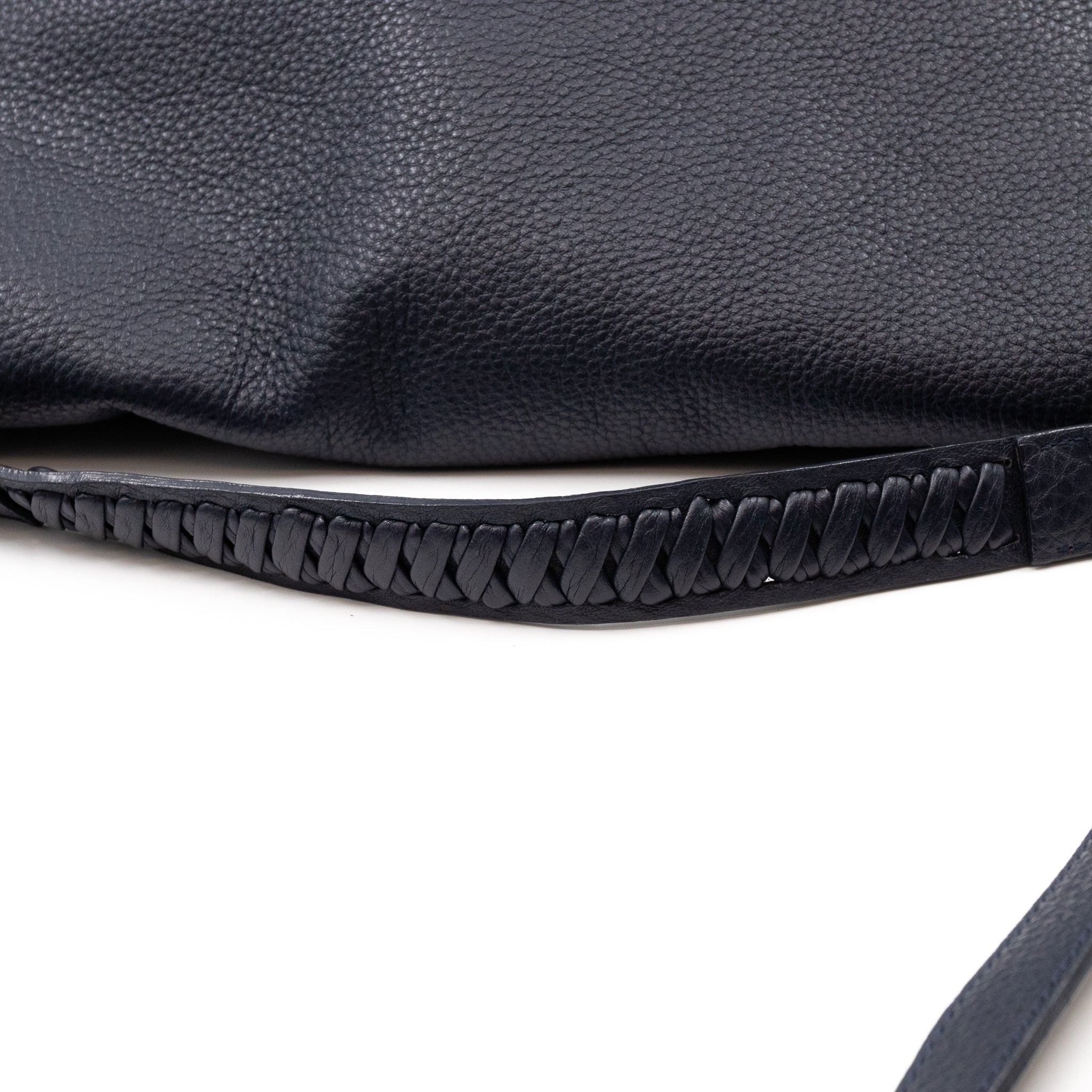 Effie Satchel Navy Blue Leather