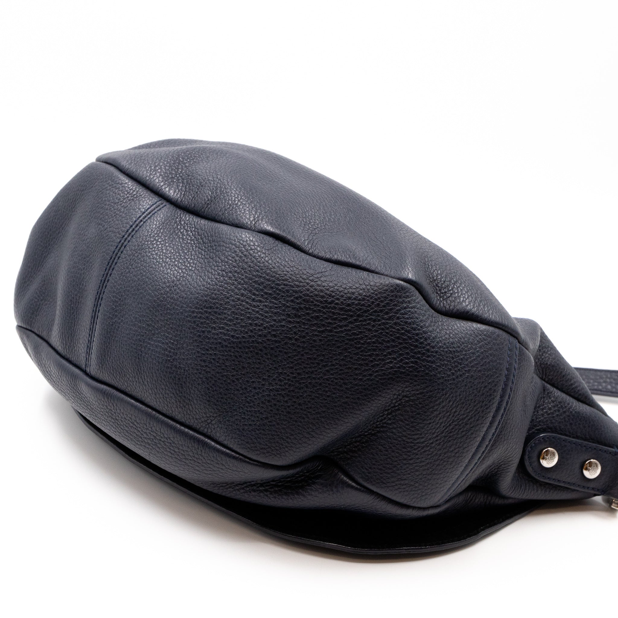 Effie Satchel Navy Blue Leather