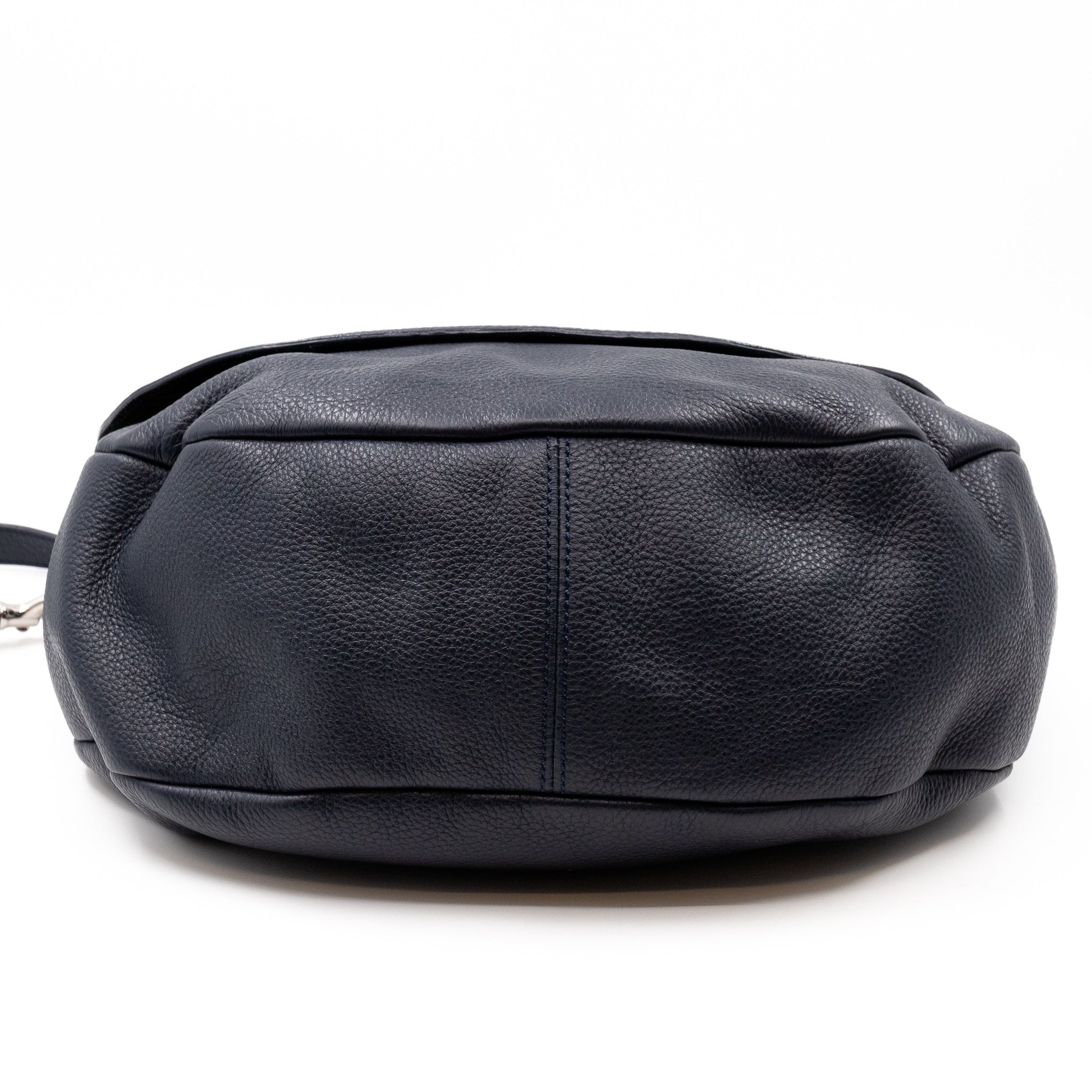 Effie Satchel Navy Blue Leather