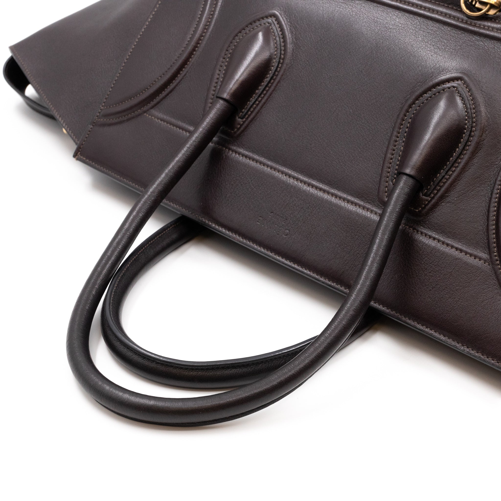 Phantom Medium Luggage Brown Leather