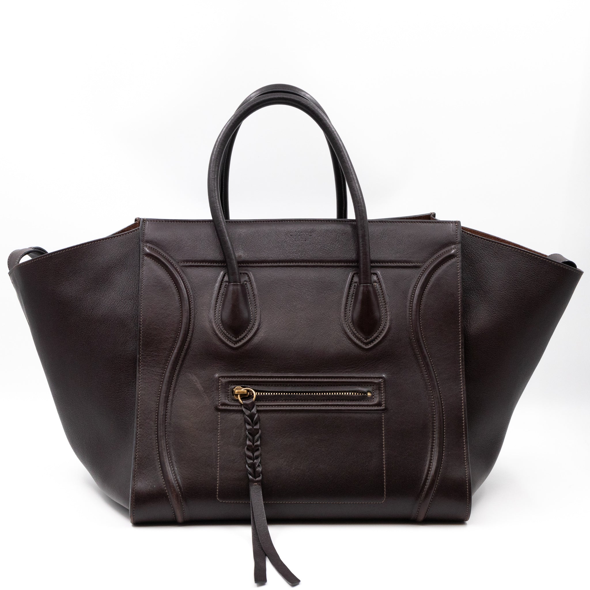 Phantom Medium Luggage Brown Leather