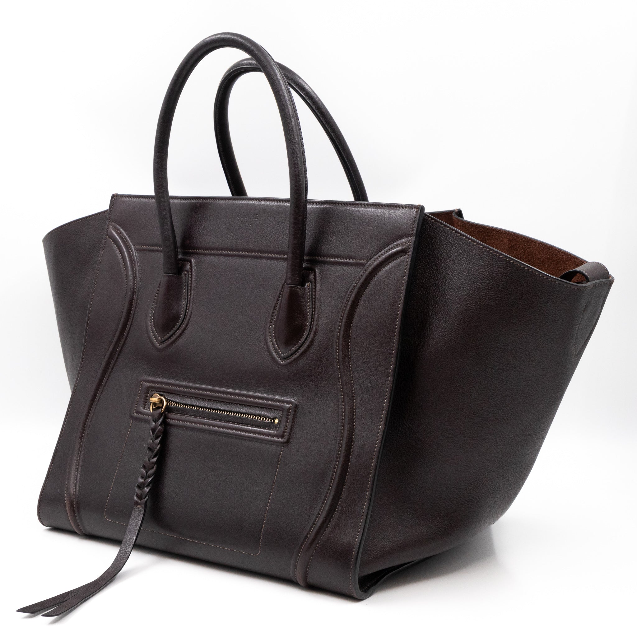 Phantom Medium Luggage Brown Leather