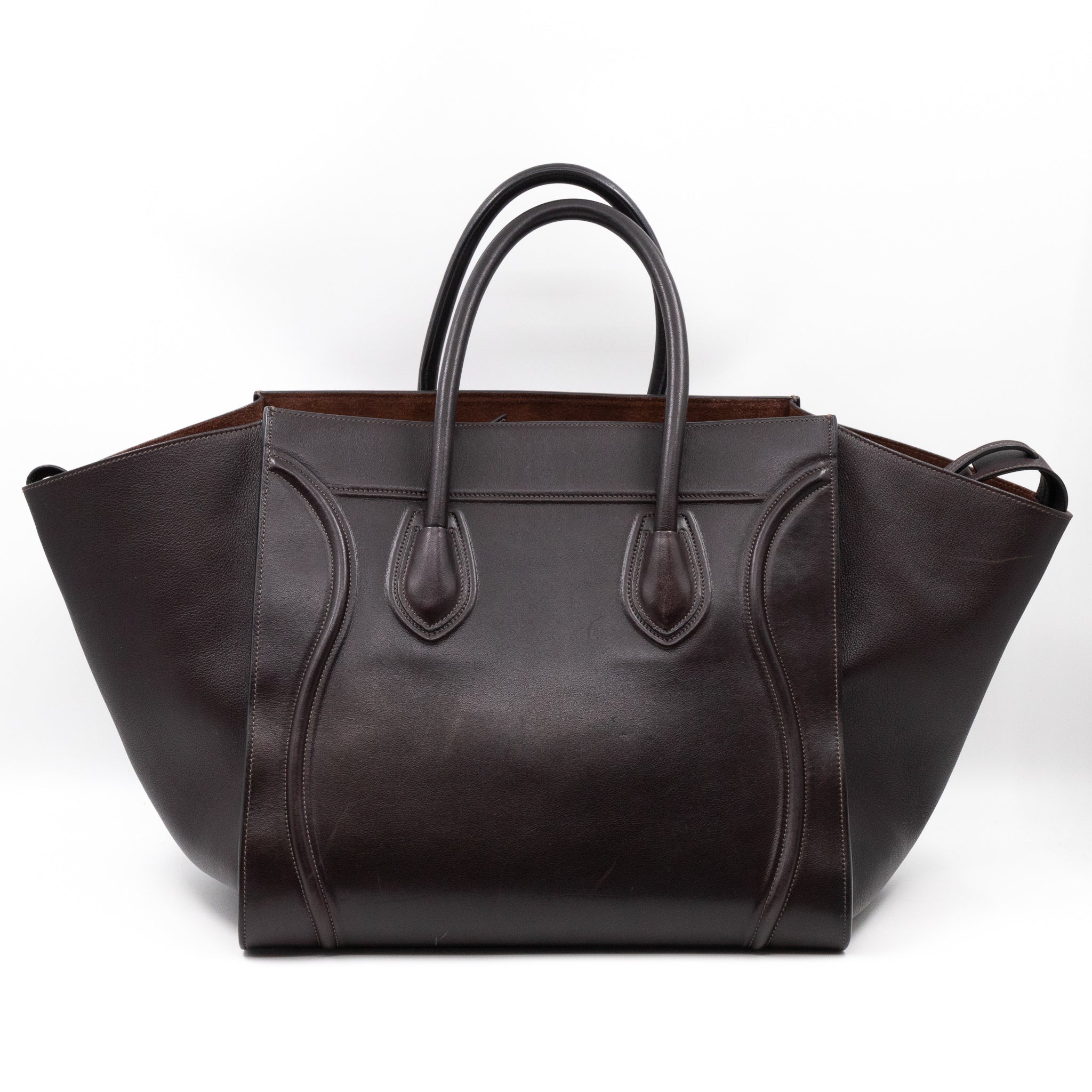 Phantom Medium Luggage Brown Leather