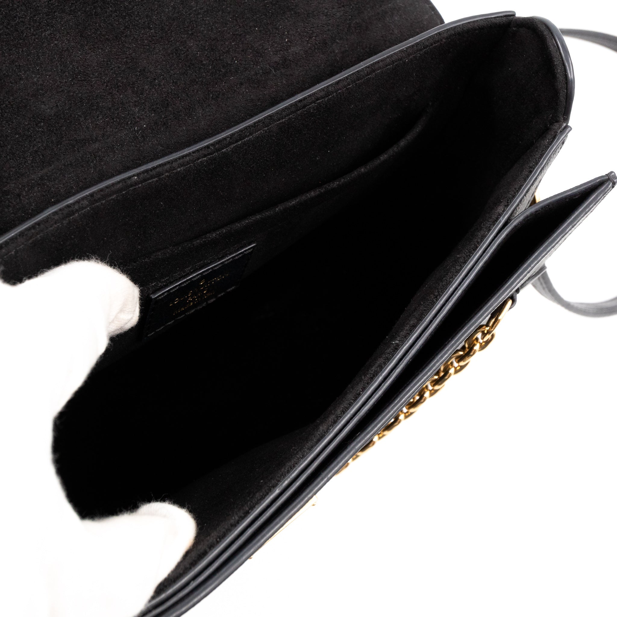 Very Messenger Monogram Leather Black