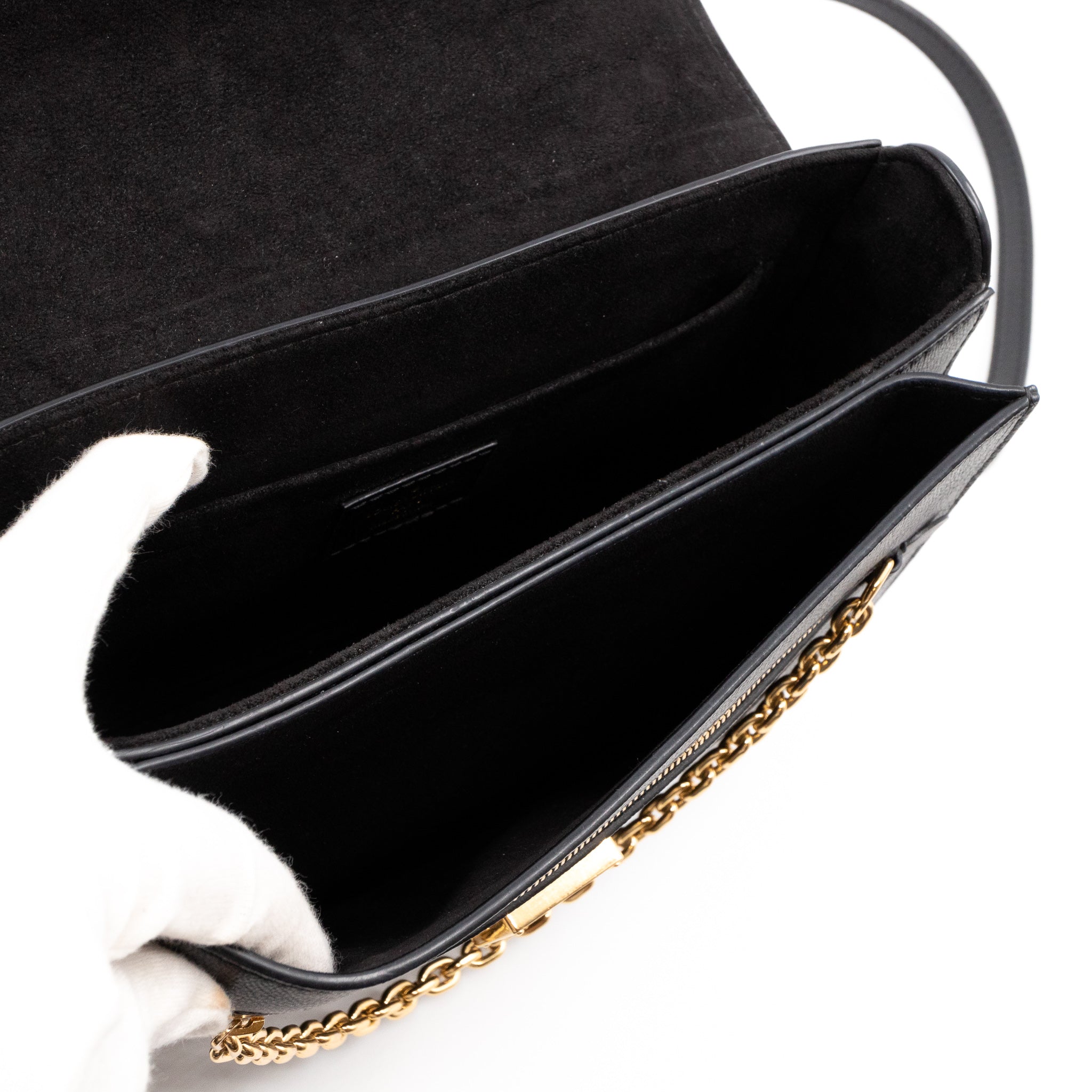 Very Messenger Monogram Leather Black