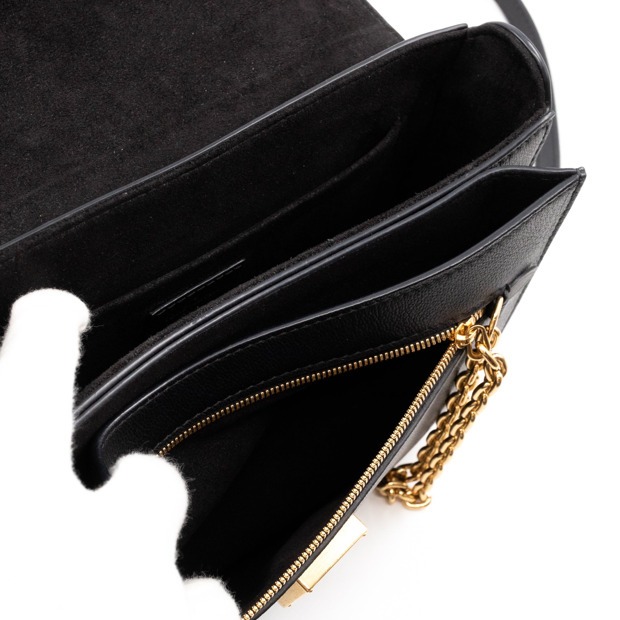 Very Messenger Monogram Leather Black