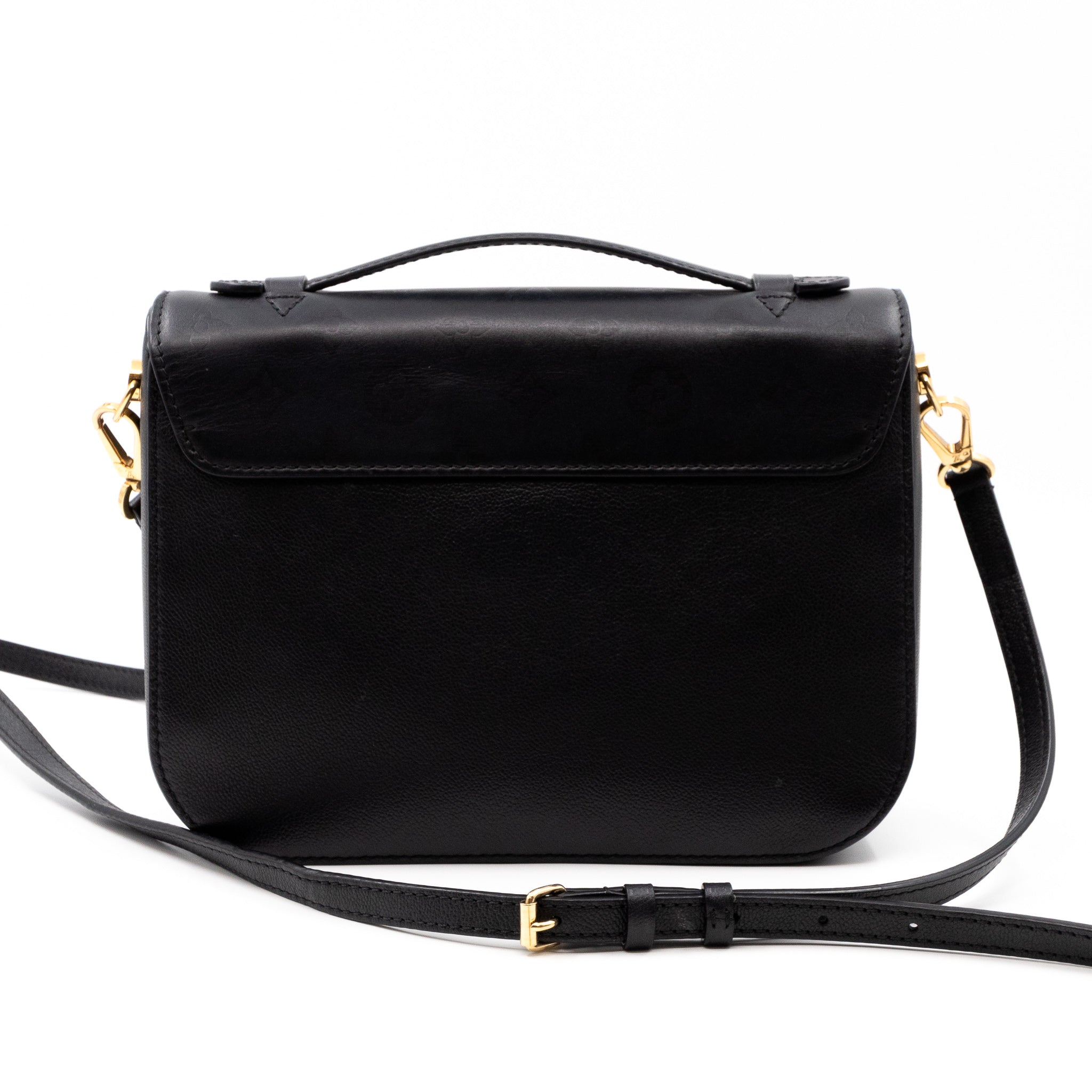 Very Messenger Monogram Leather Black