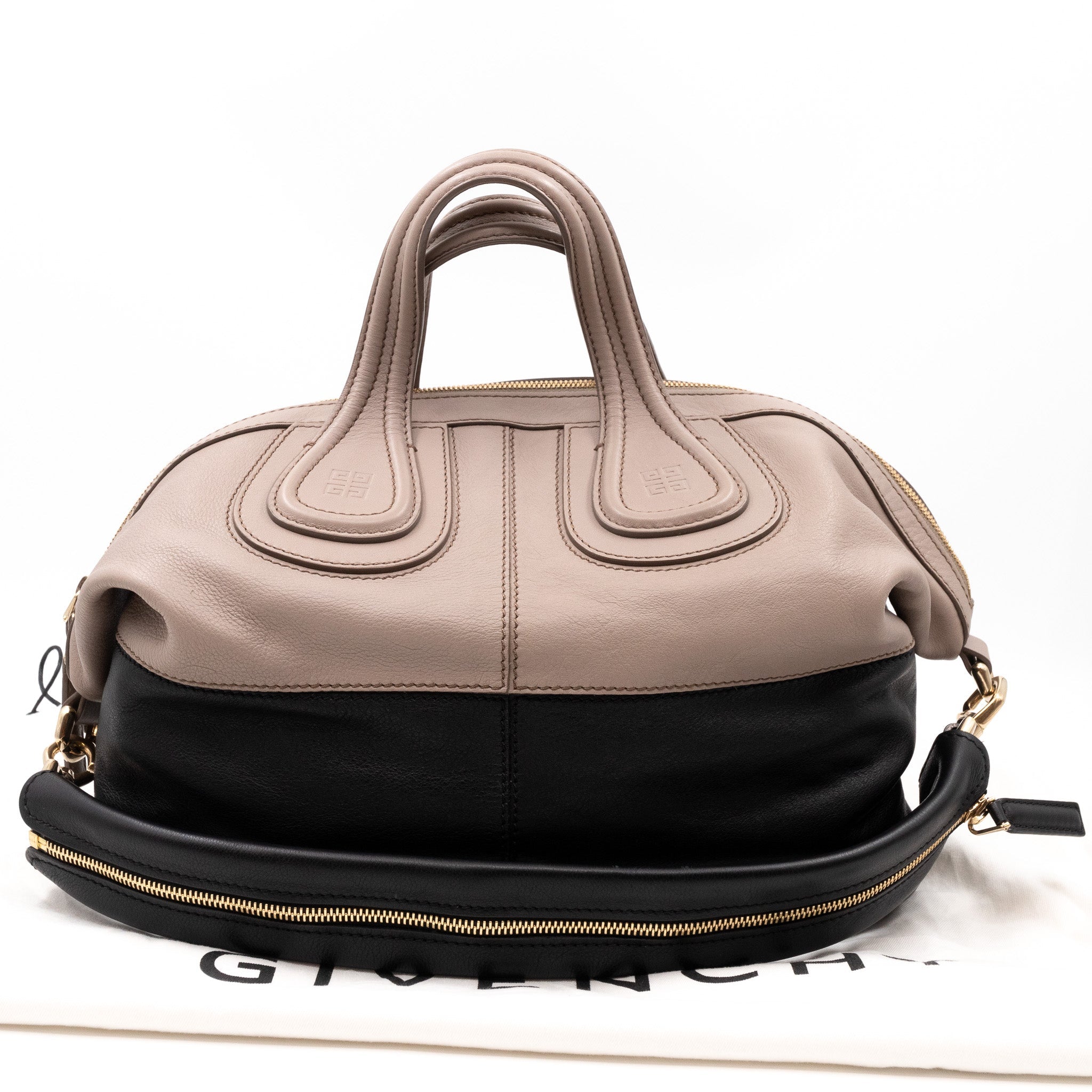 Nightingale Medium Beige & Black Leather