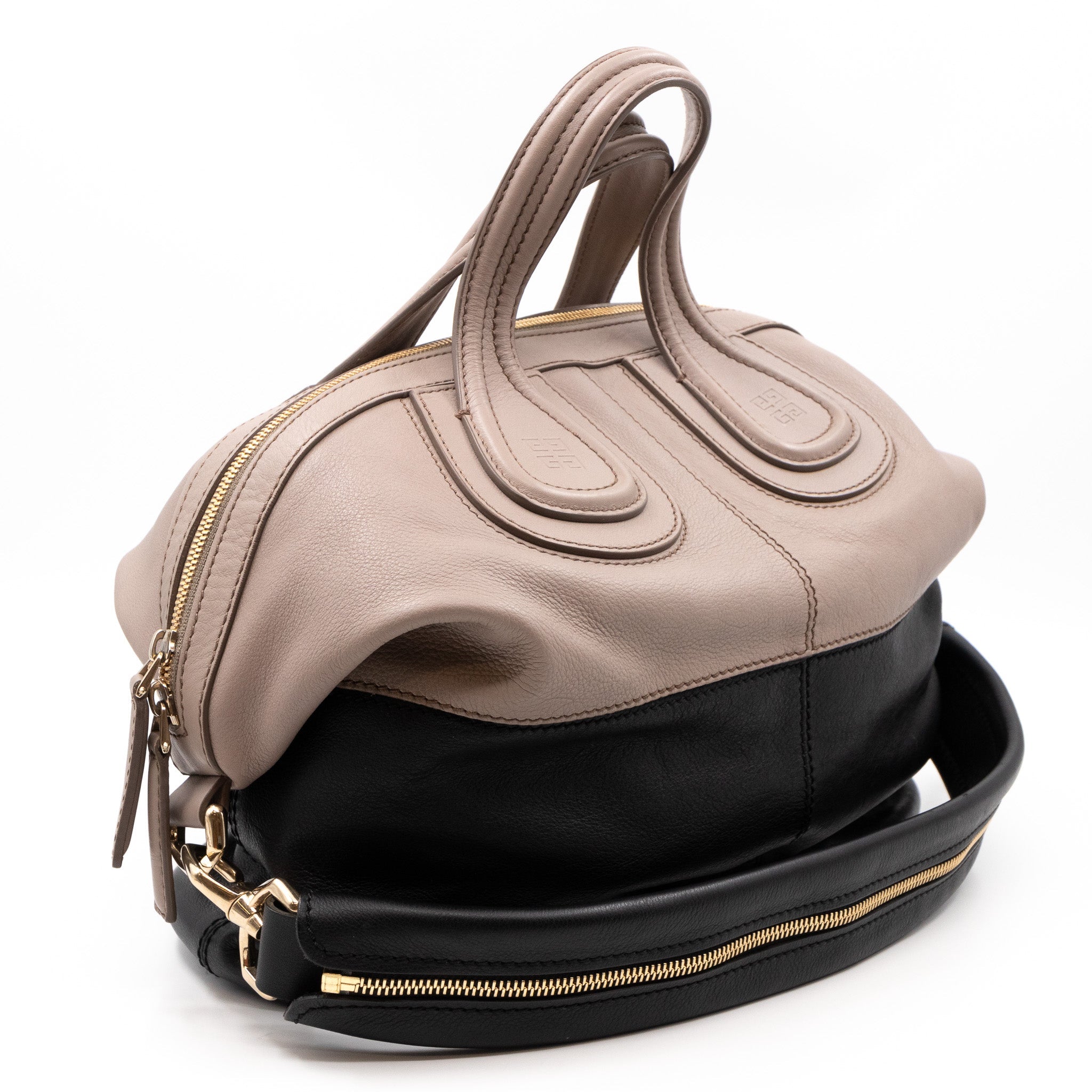 Nightingale Medium Beige & Black Leather