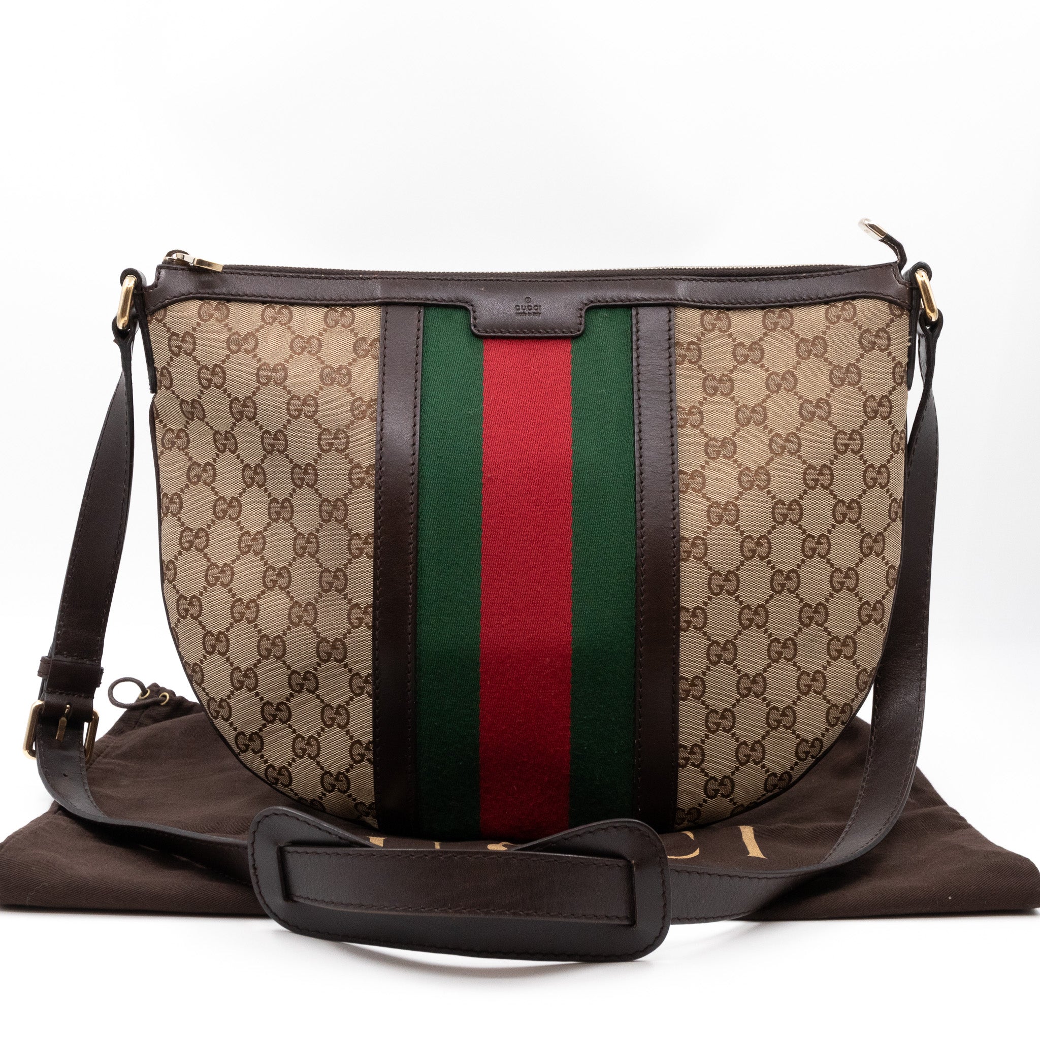 Saddle Messenger Medium GG Supreme