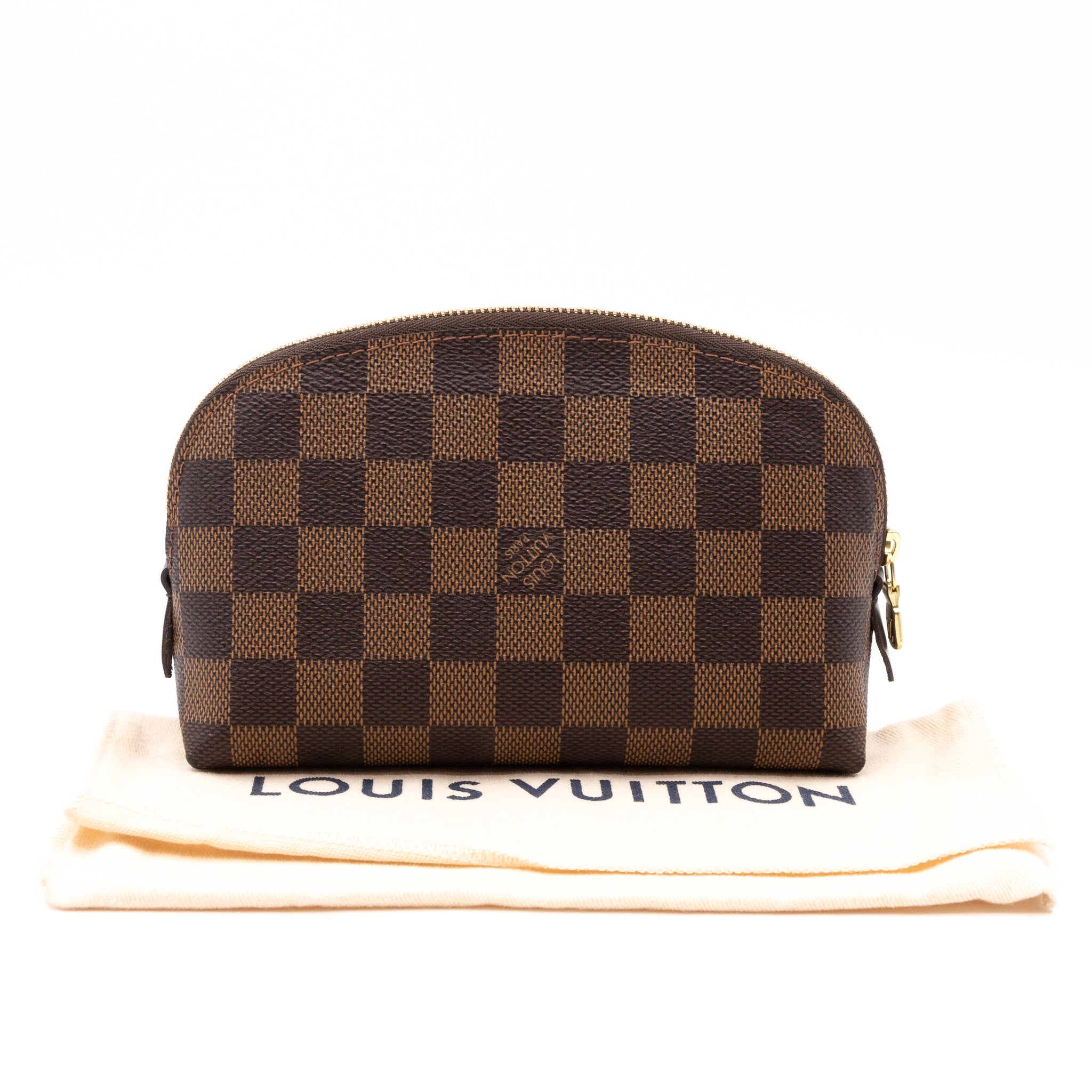 Louis Vuitton – Louis Vuitton Cosmetic Pouch PM Damier Ebene – Queen Station