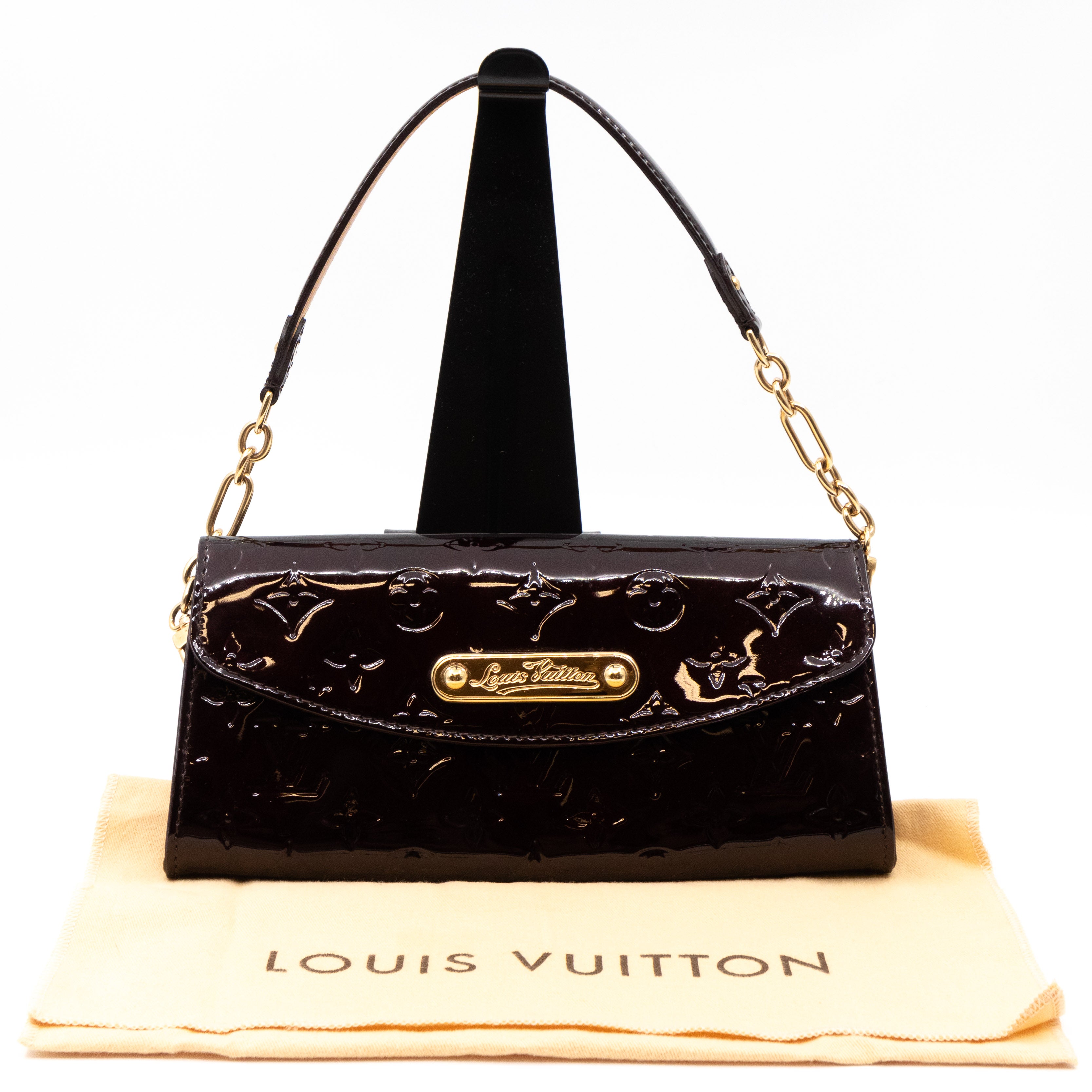 Louis Vuitton Violette Monogram Vernis Sunset Boulevard Clutch