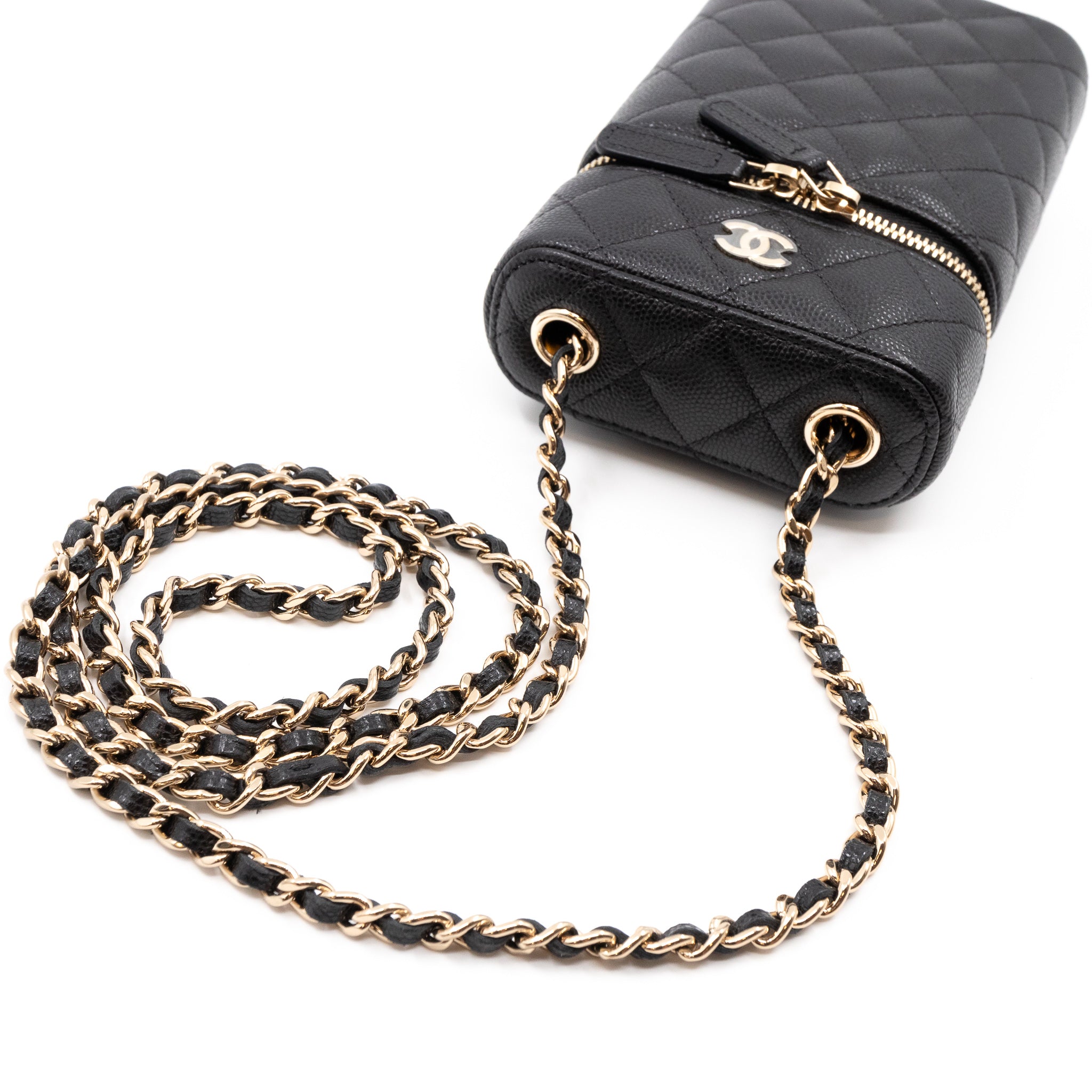 Vanity On Chain Phone Holder Black Caviar