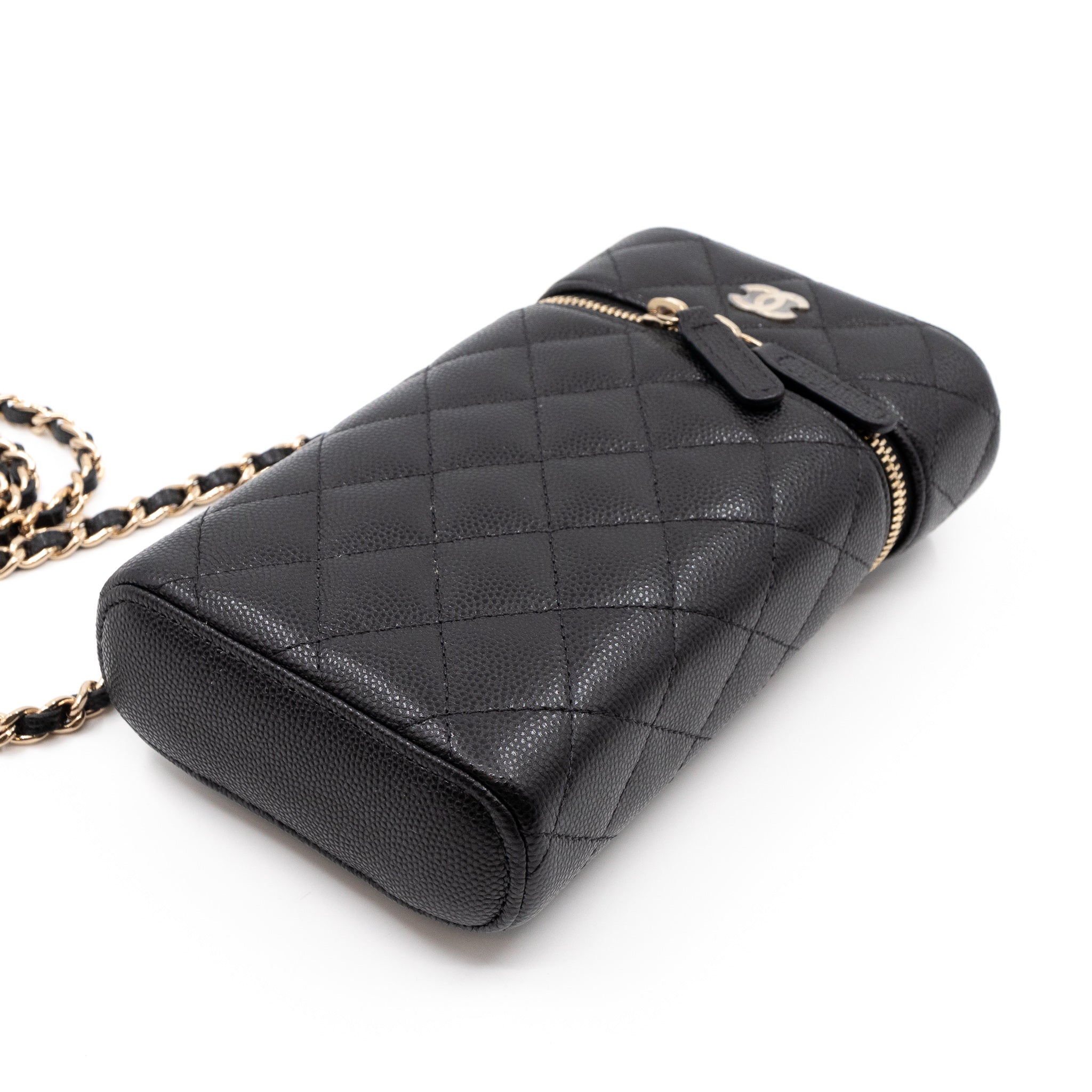 Vanity On Chain Phone Holder Black Caviar