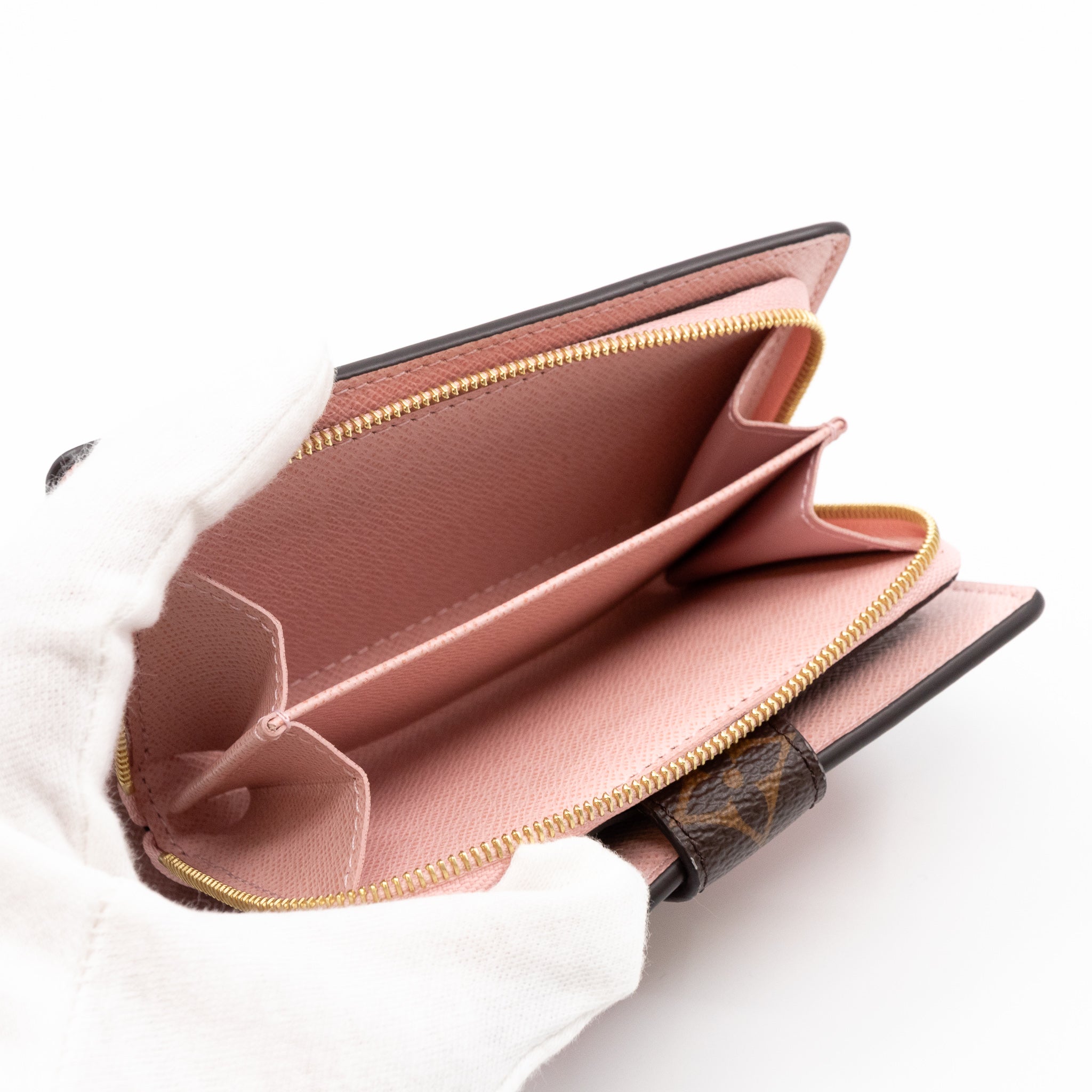 Juliette Wallet Monogram Rose Ballerine