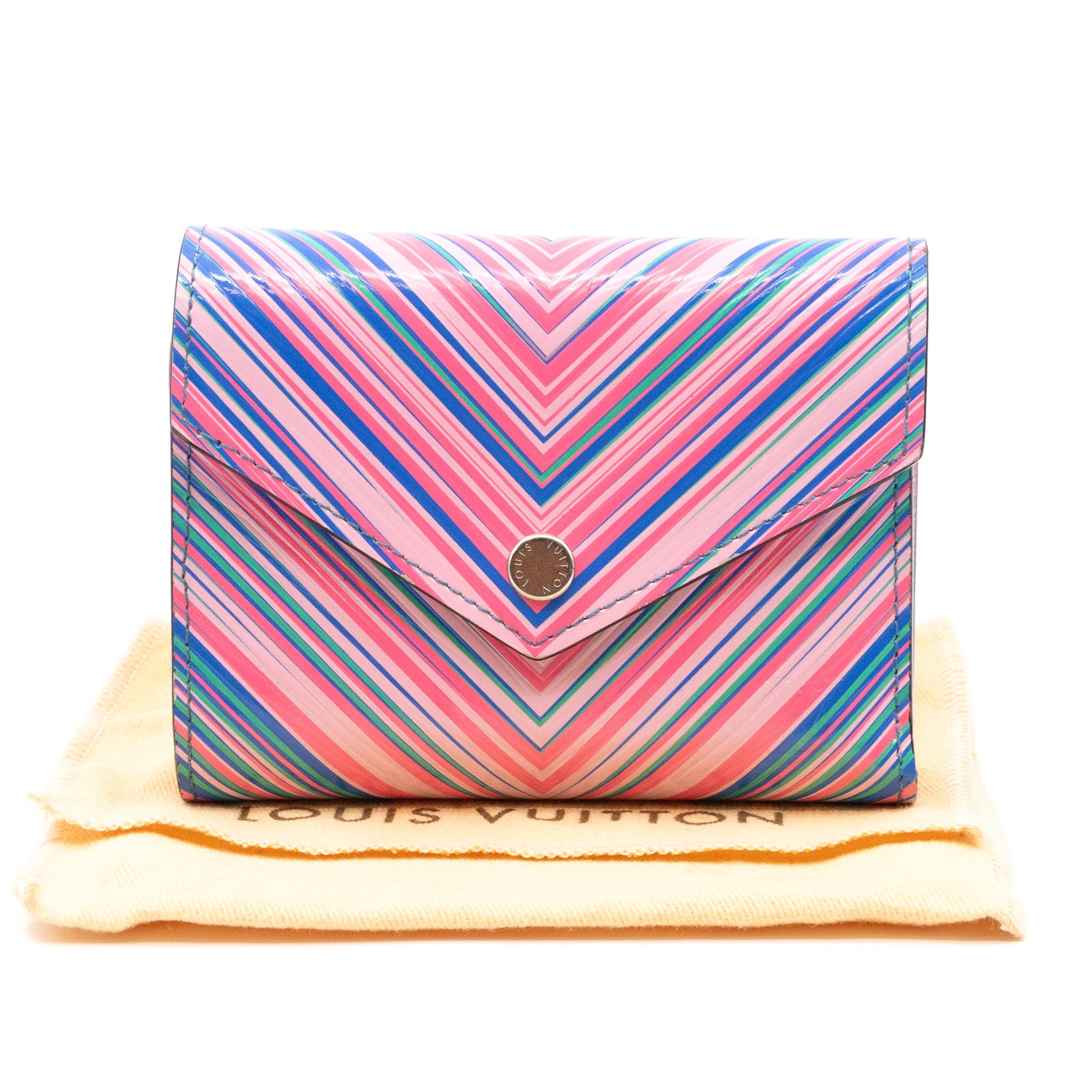 Victorine Wallet Epi Tropical Blue Rose