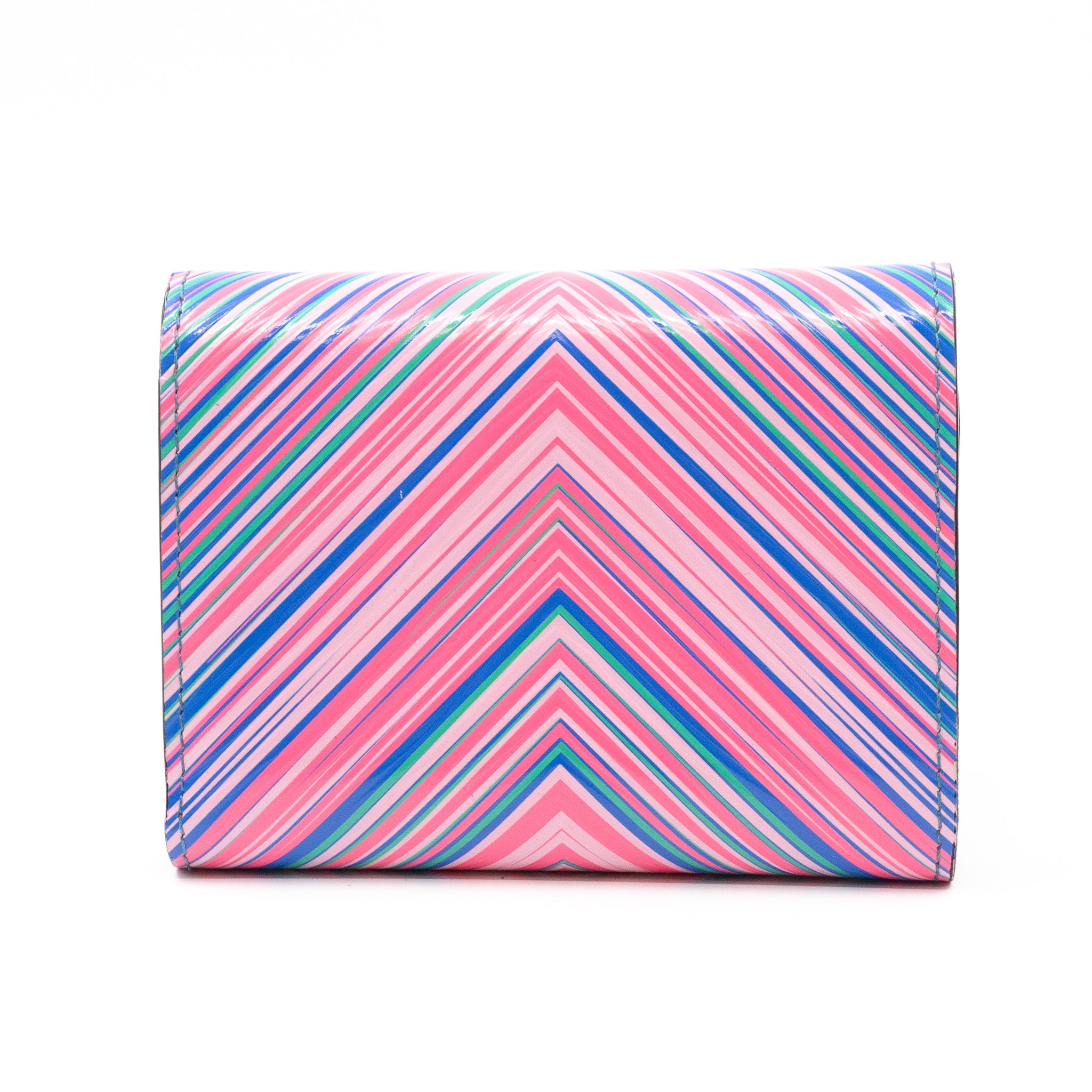 Victorine Wallet Epi Tropical Blue Rose