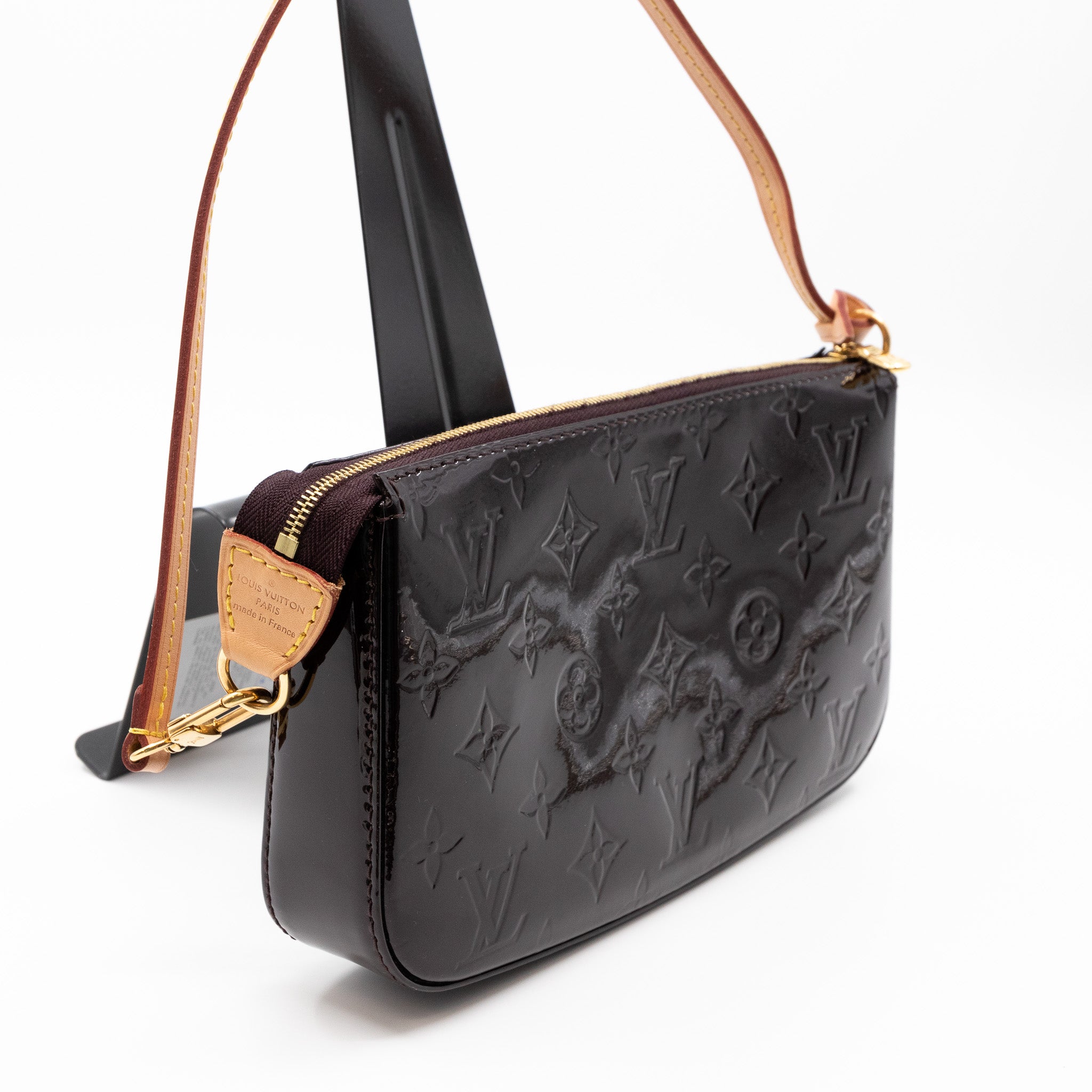 Pochette Accessoires Vernis Amarante