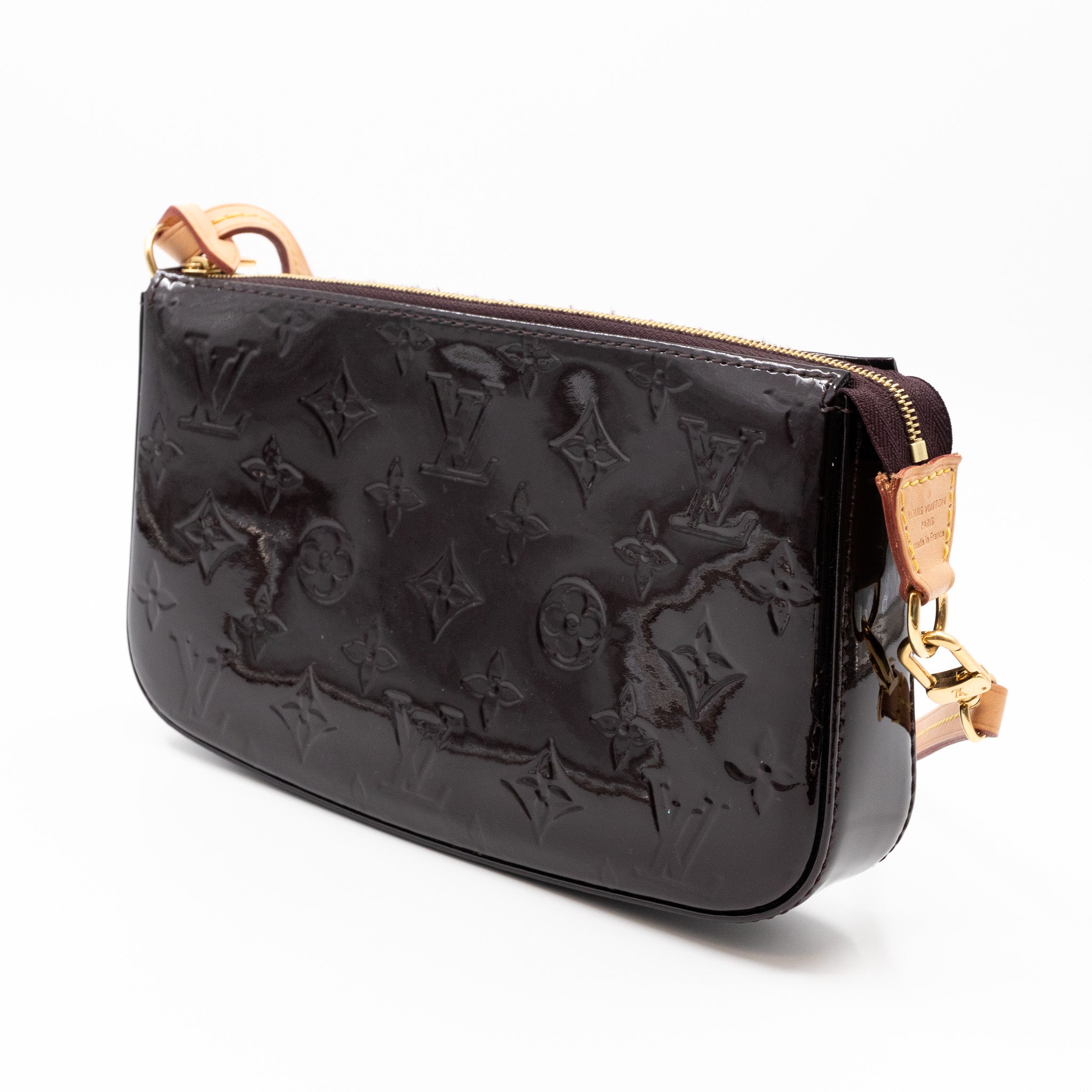 Pochette Accessoires Vernis Amarante
