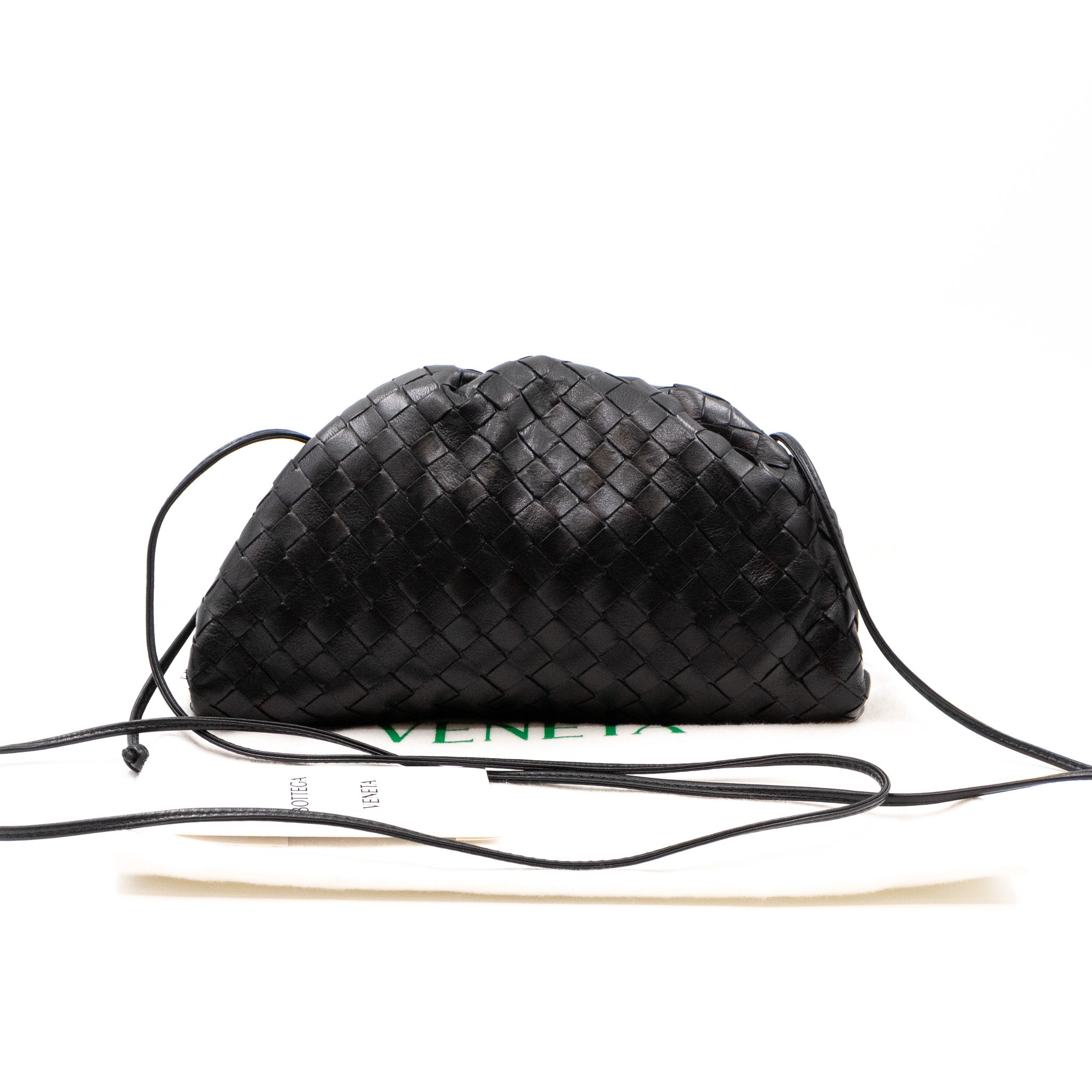 The Pouch Mini Crossbody Intrecciato Black